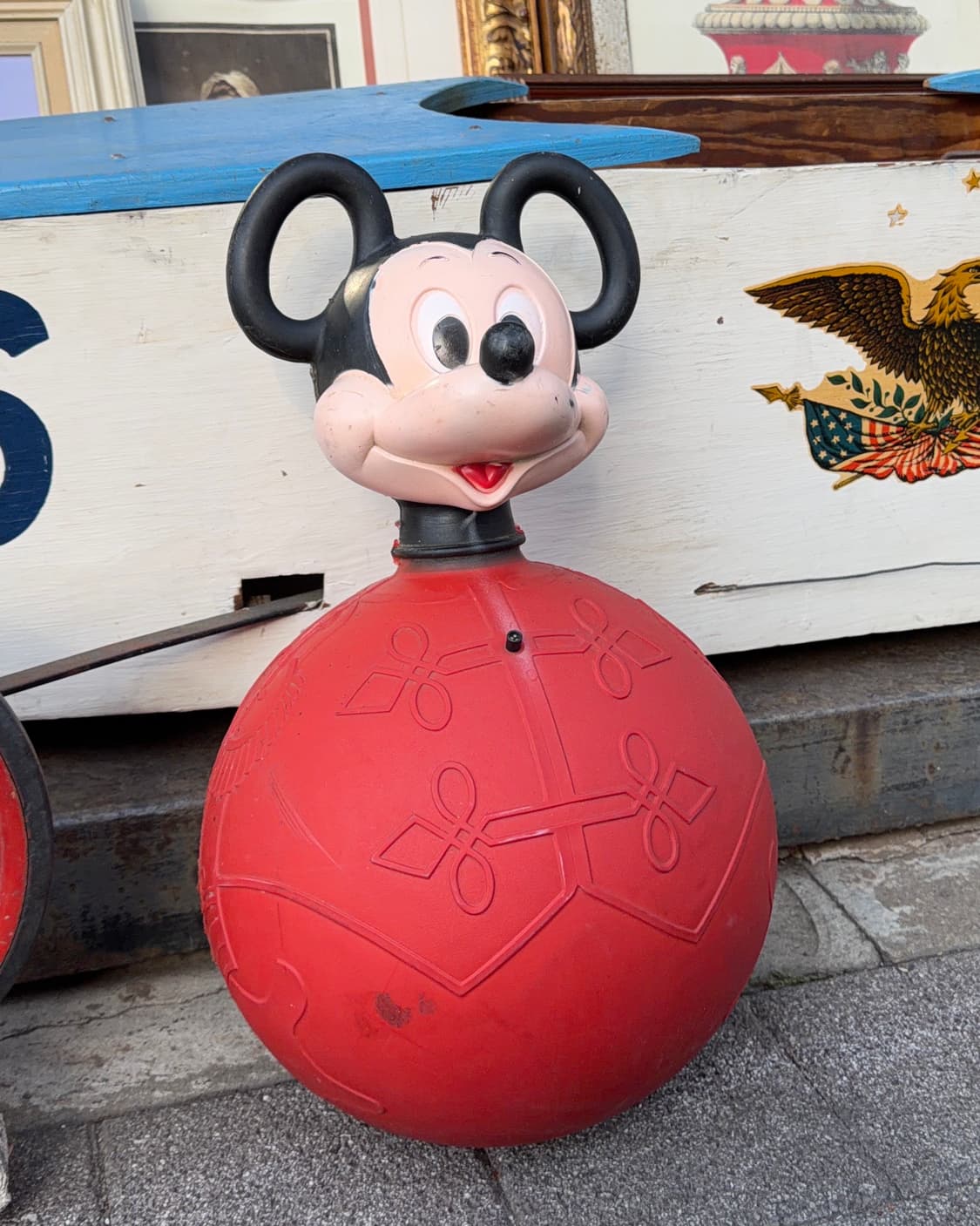 빈티지 소품 1970년 미키마우스 바운스볼 상품이미지2