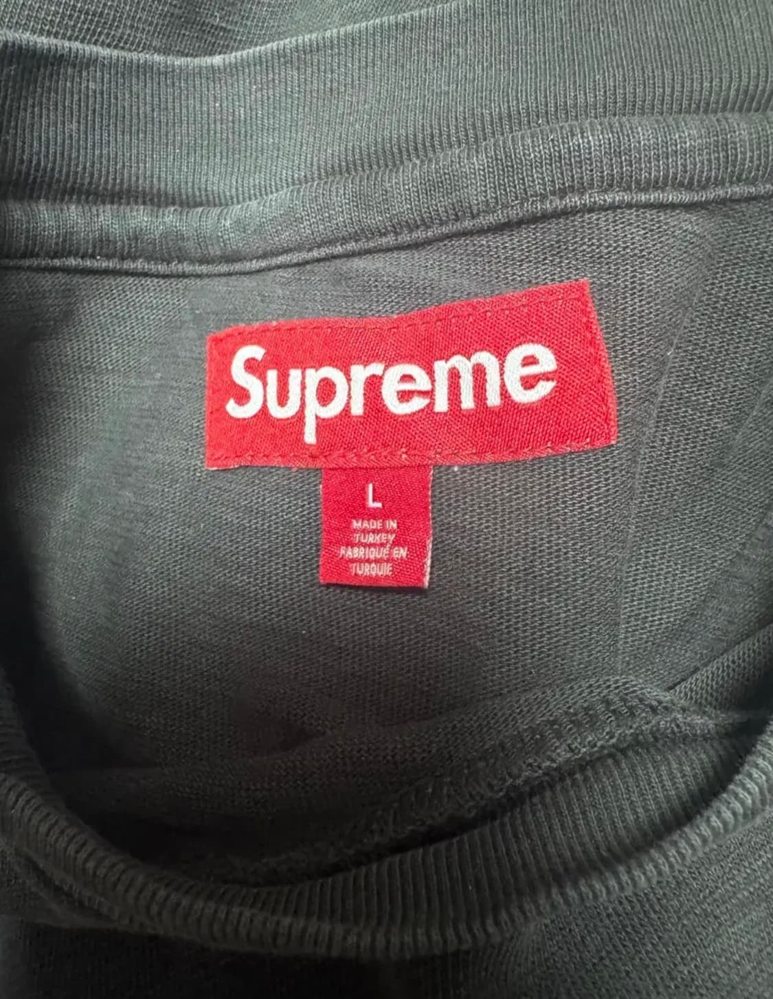 슈프림 올드 잉글리시 반팔 L사이즈 블랙 상품이미지4