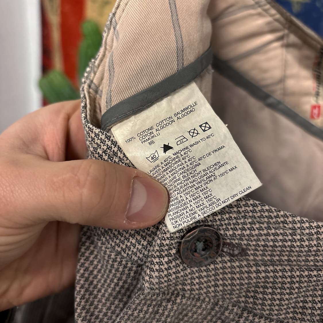 00s 디젤 마이크로 하운즈투스 체크 투턱 치노슬랙스 N629 상품이미지9