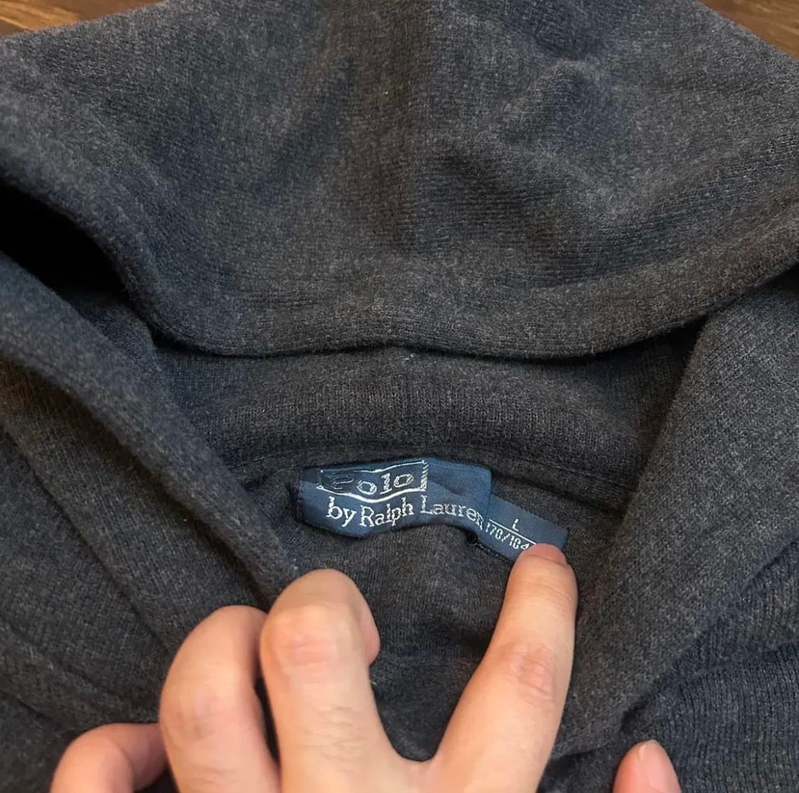 Polo Ralph Lauren 폴로 랄프로렌 빈티지 패디드 후드티 차콜 상품이미지4