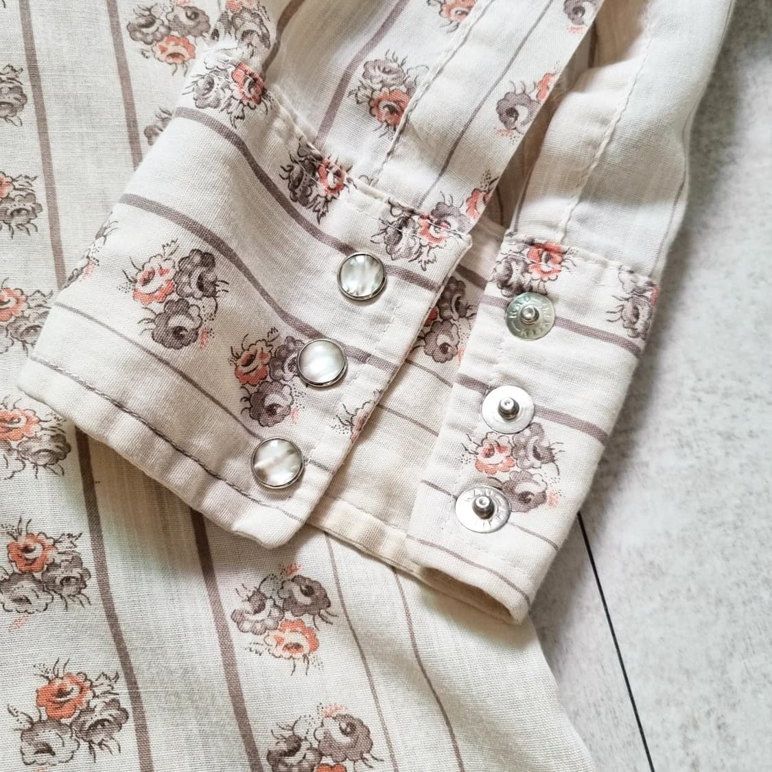 70s USA 랭글러 웨스턴 셔츠 16, L sz 상품이미지3