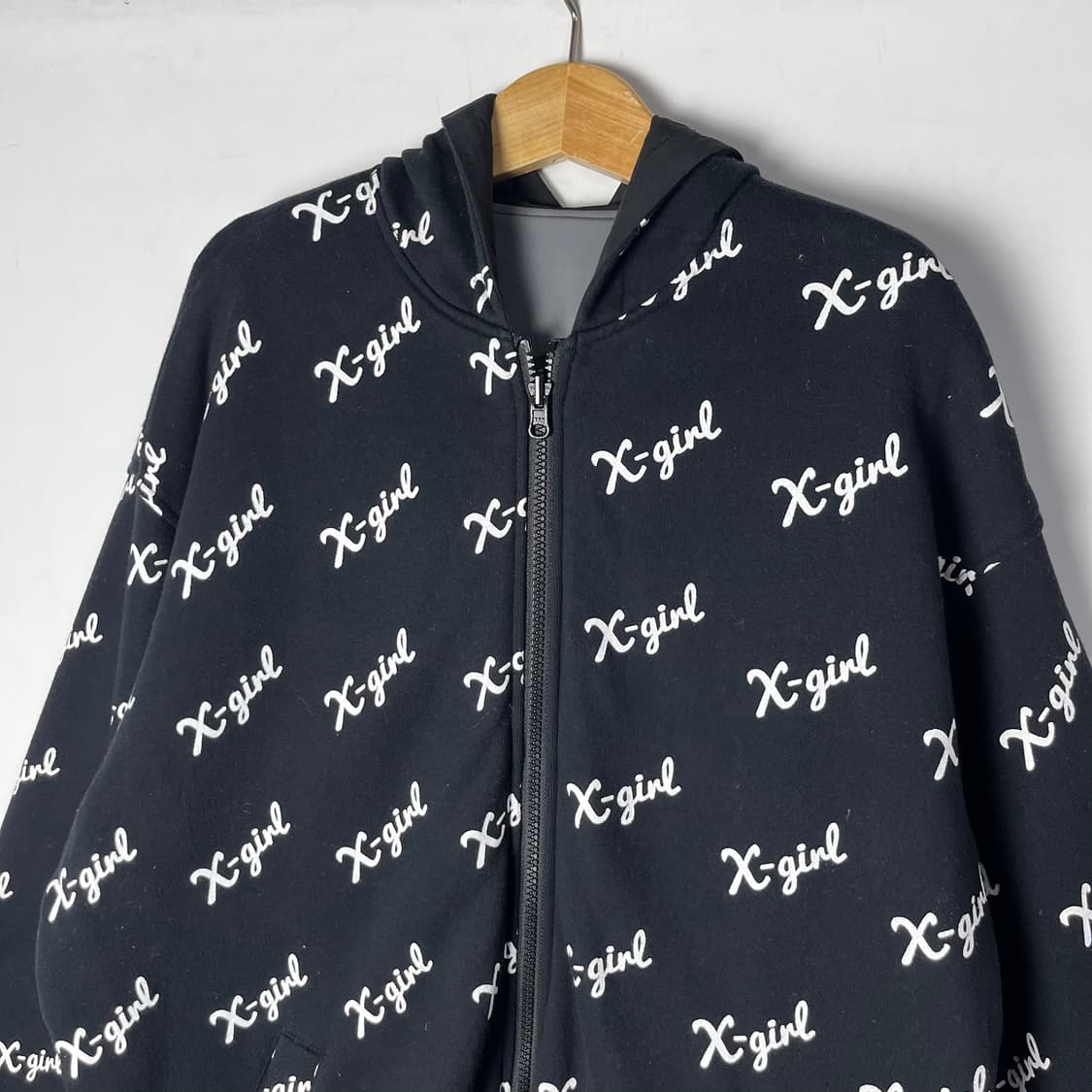 [X-girl] 엑스걸 리버시블 배색 후드 바람막이 상품이미지6