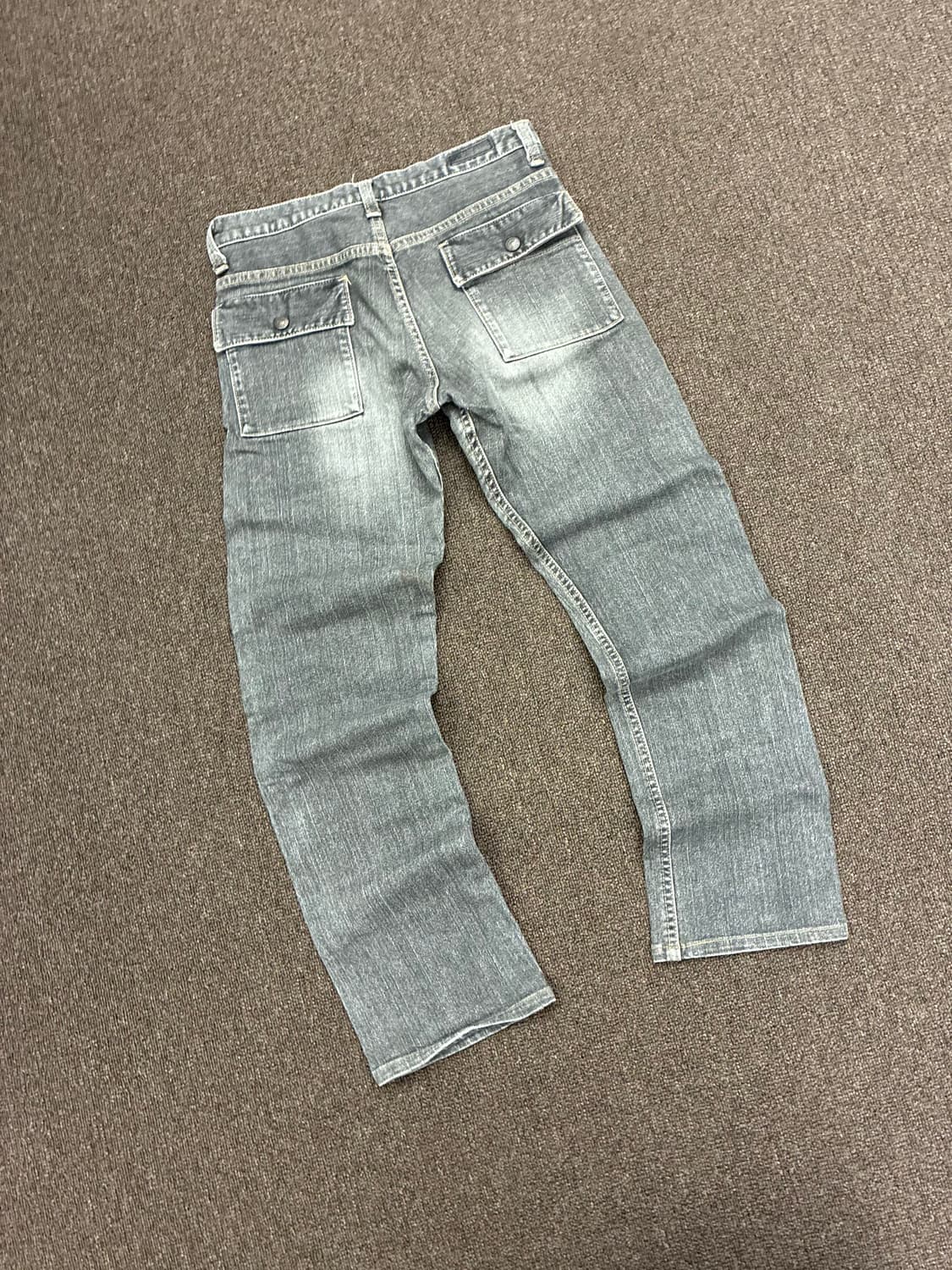 29)Japanese vintage 여성 흑청 카고 데님팬츠 상품이미지7