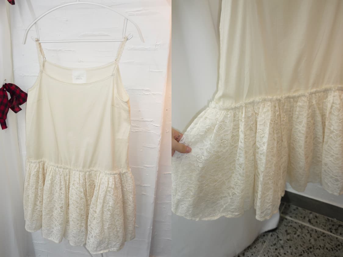 Cozy ivory layered dress 상품이미지5