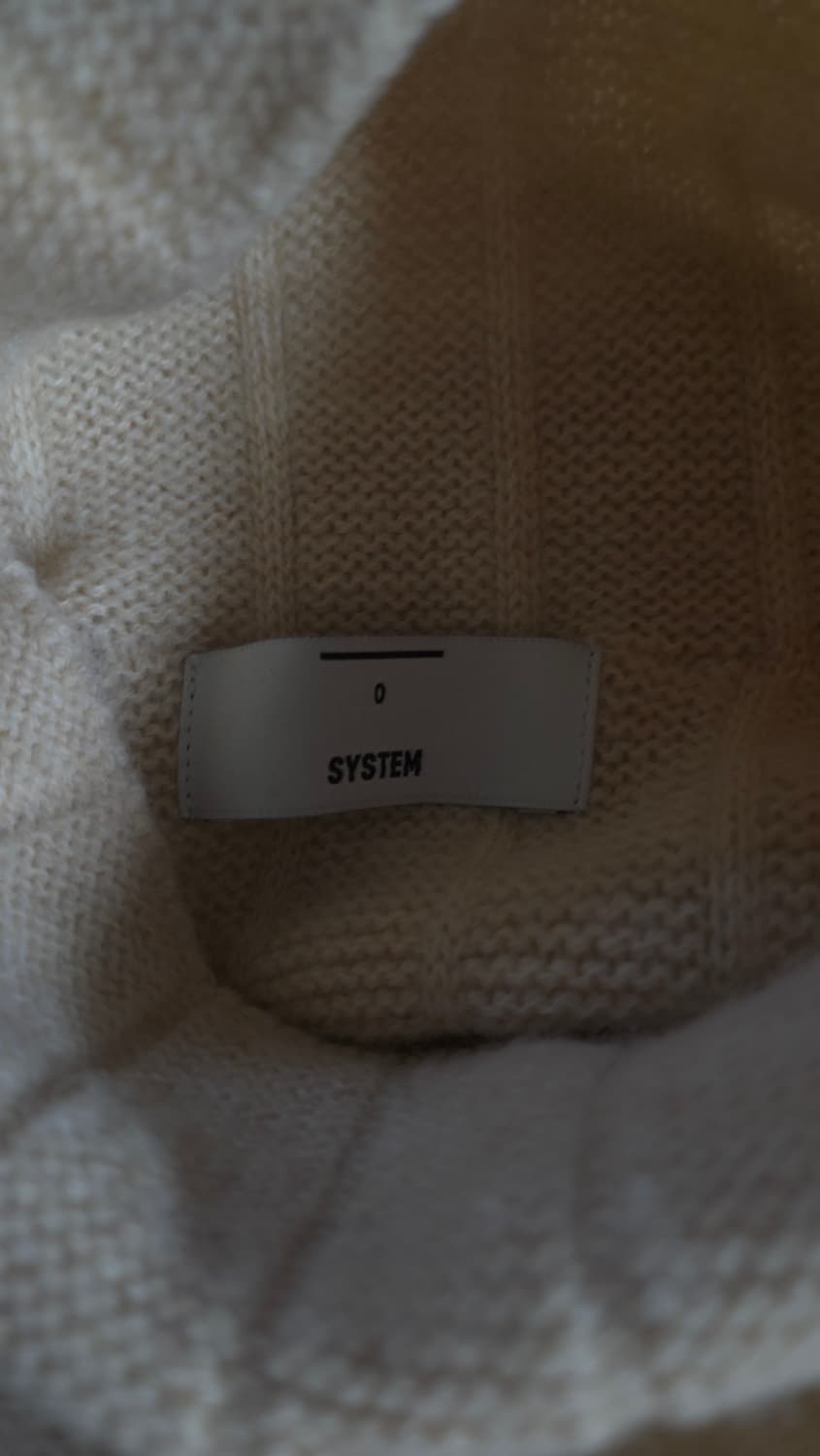 한섬 시스템 2021 모크넥 골지 울 니트 탑 F 사이즈 상품이미지7