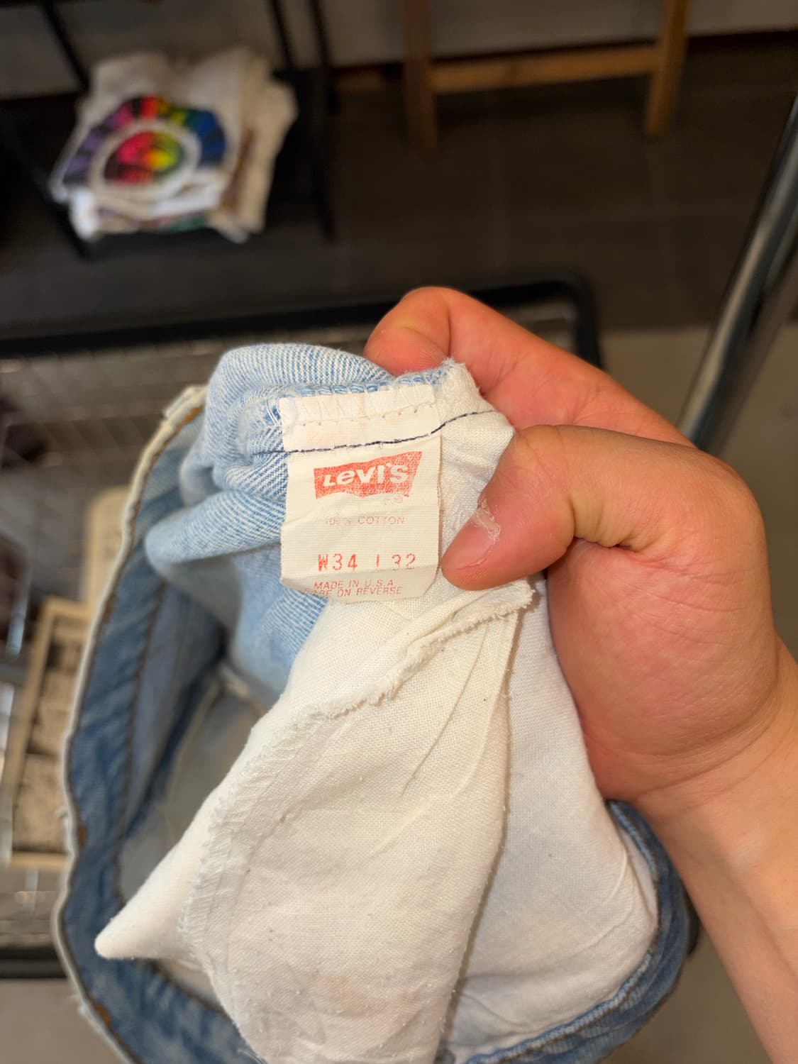 90’s Levi’s 517 USA washed denim pants 상품이미지10