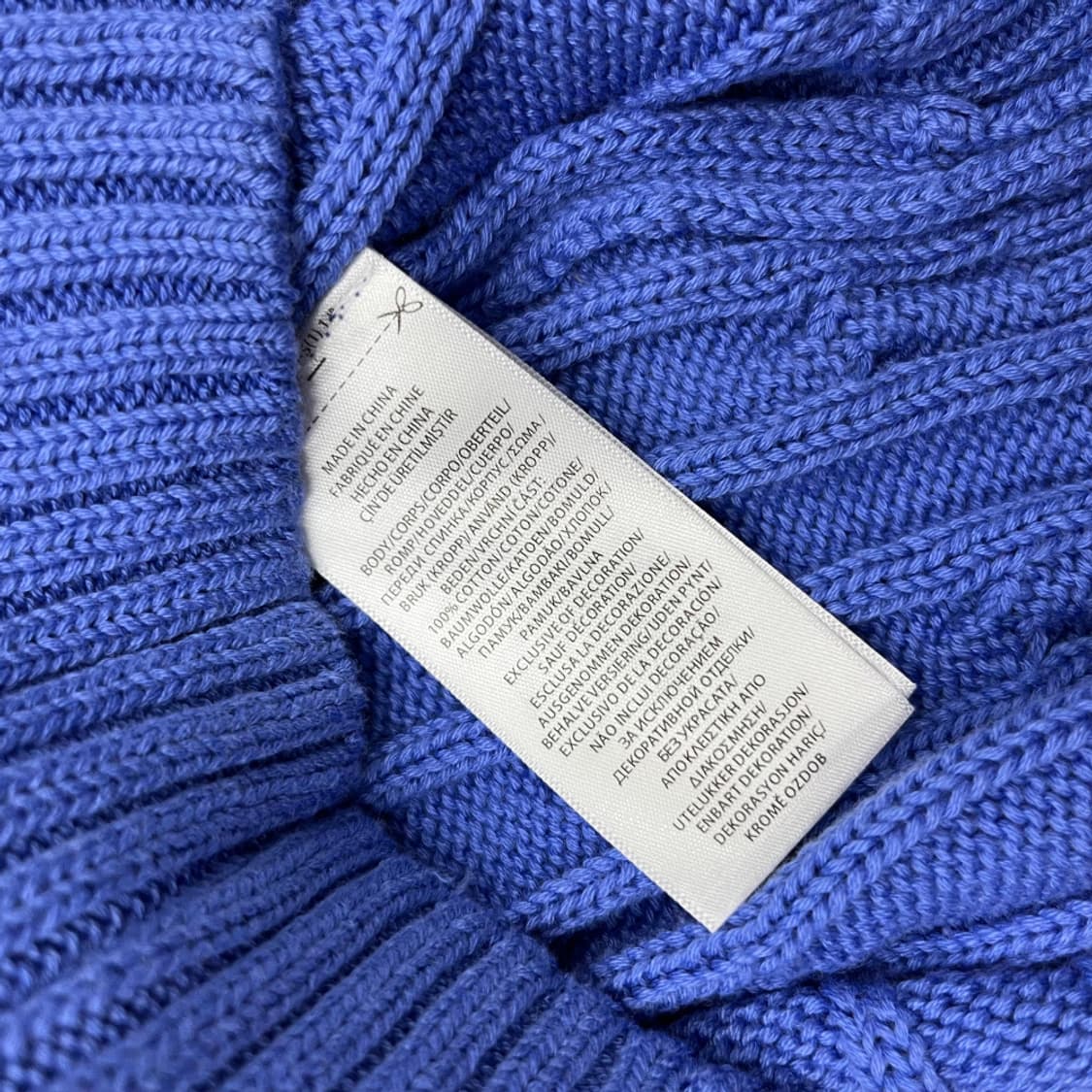 폴로 랄프로렌 네이비포니 블루 꽈배기 반팔니트 S 상품이미지5