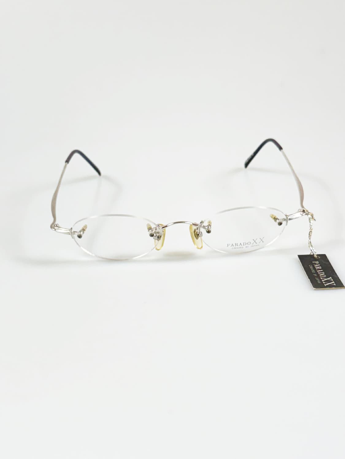 PARADOX XX 실버 메탈 무테 오벌 프레임 빈티지 안경 상품이미지2