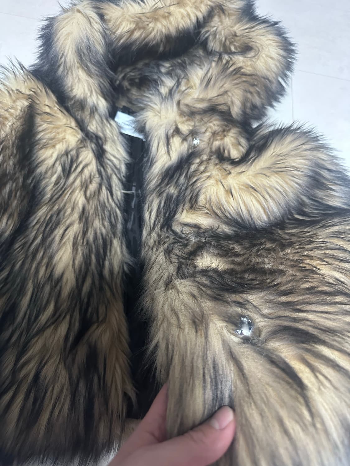 h&m rabanne 퍼자켓 M 사이즈 상품이미지3