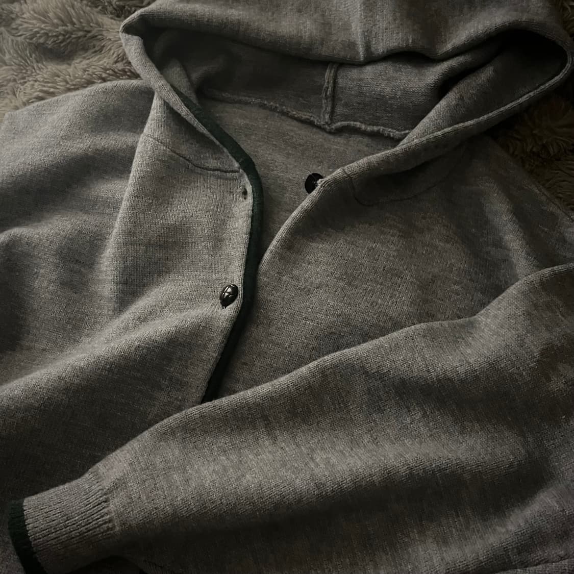 니트 후드 가디건 상품이미지2