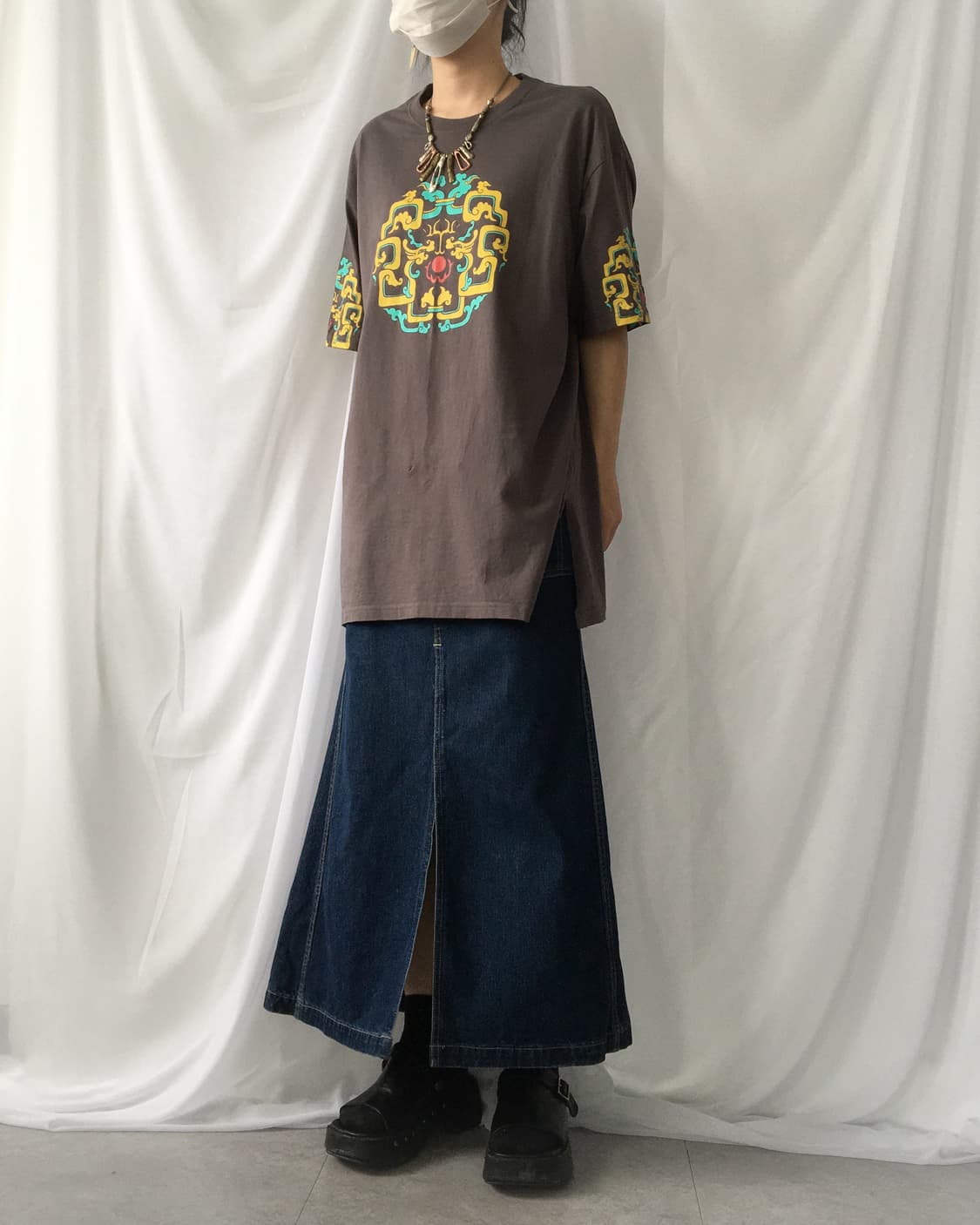 Oriental printing t shirt 상품이미지5