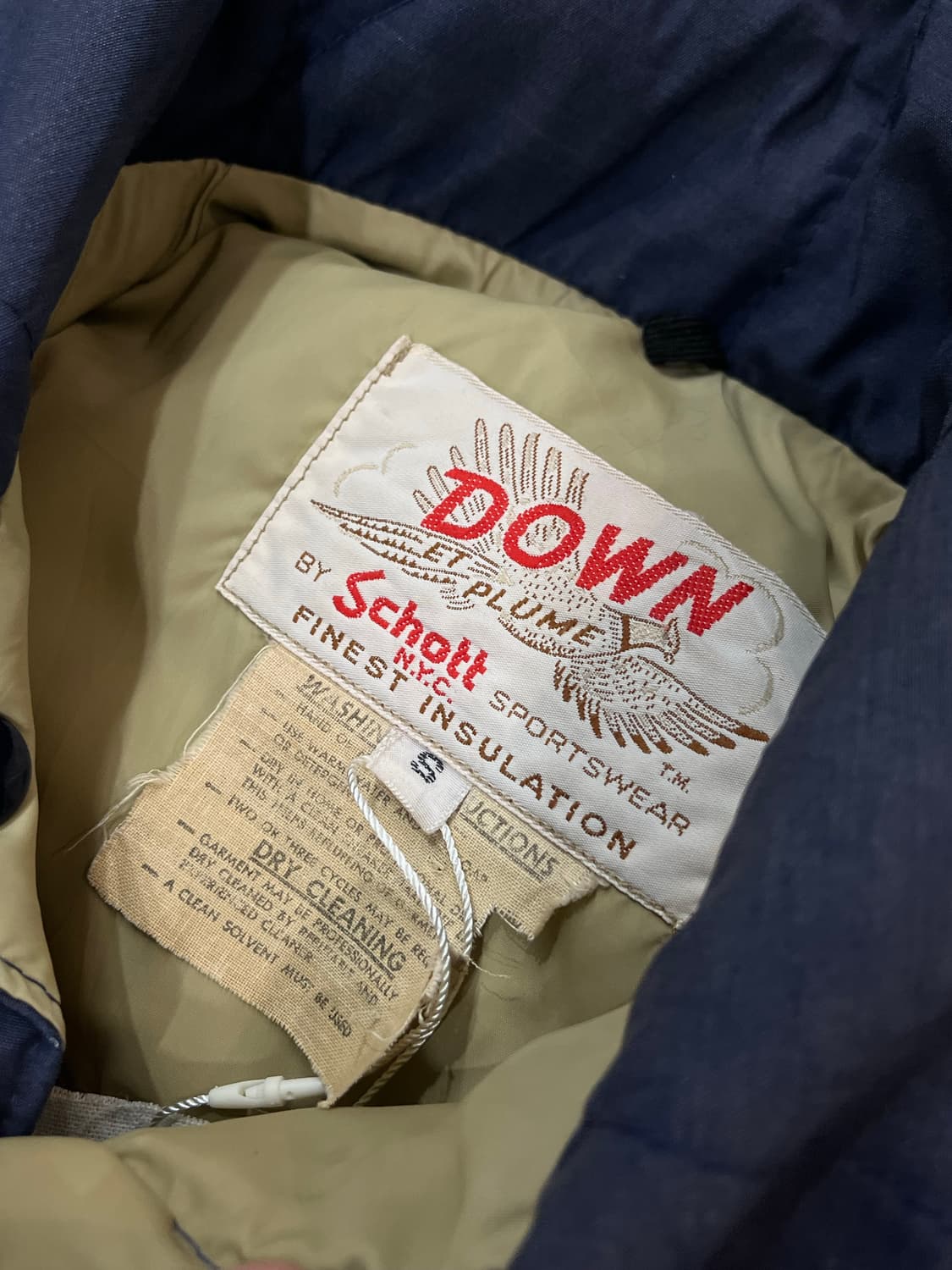 1980's SCHOTT down padding  상품이미지8