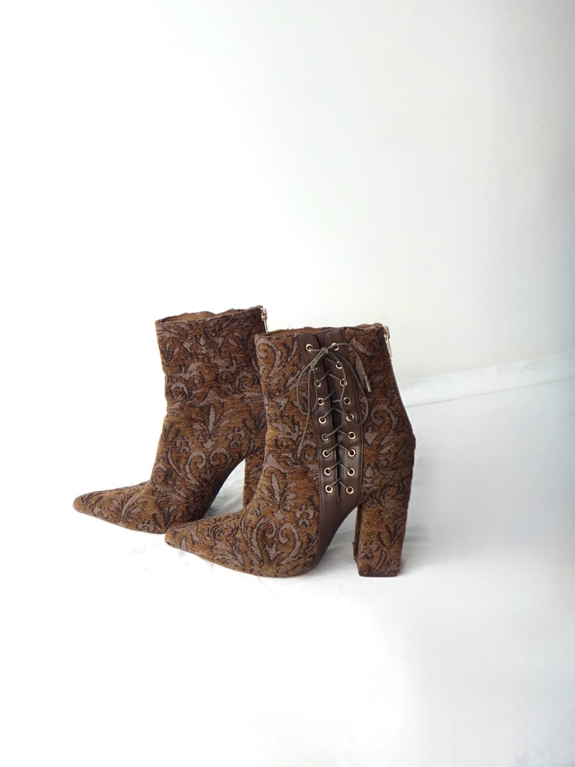 EIMY ISTOIRE pattern twist short boots 상품이미지1