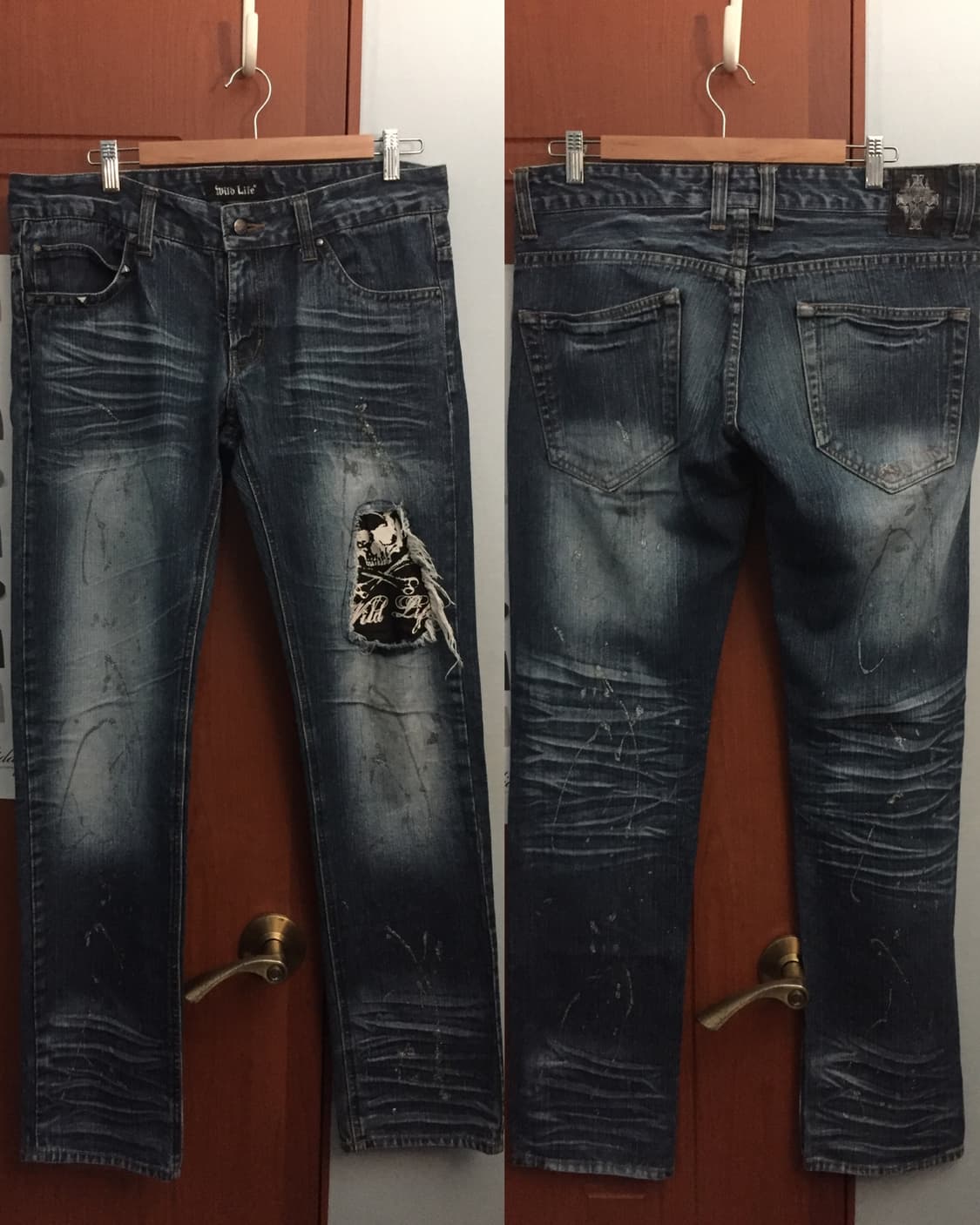 wild life Washing skull denim 상품이미지1