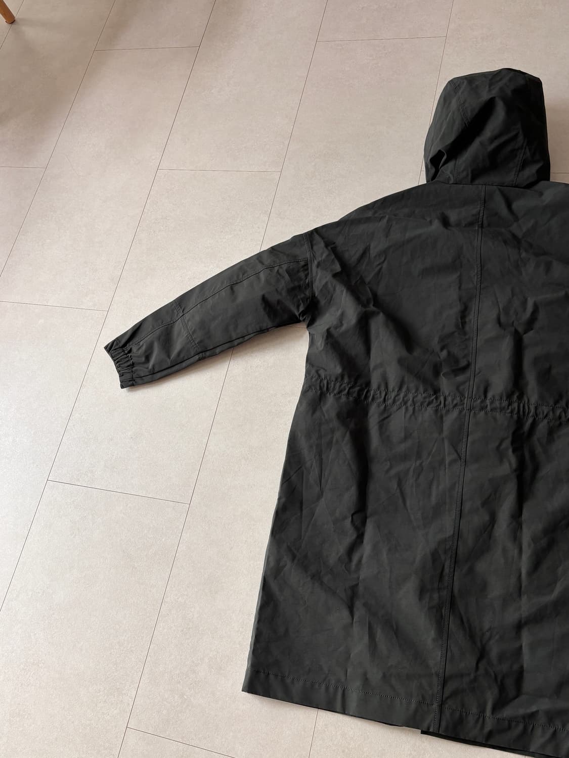 자라에 M-51과 테크웨어를 섞으면 - 나일론 롱파카 코트 블랙 상품이미지10