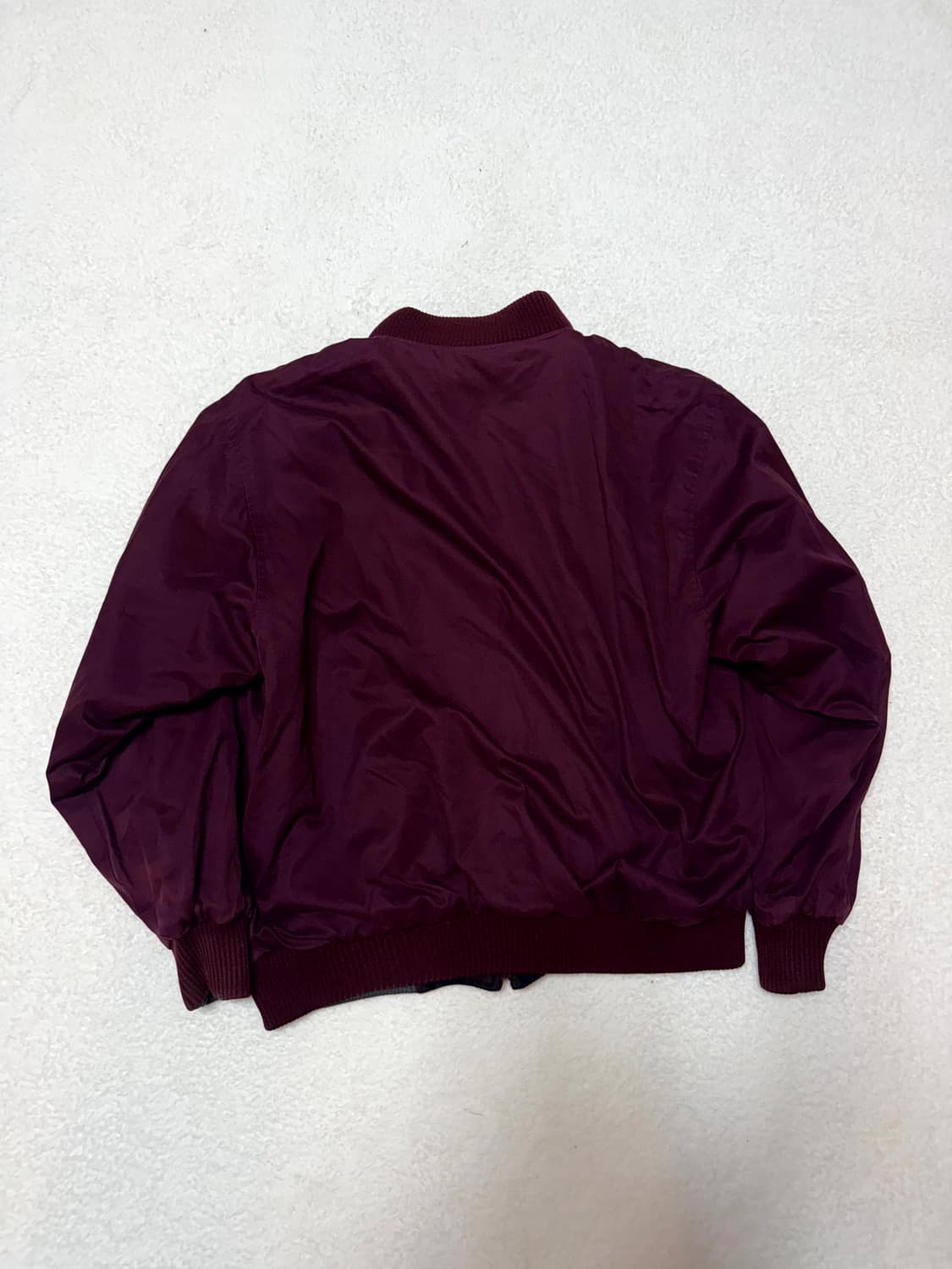 올드스쿨 라코스테 리버시블 블루종 자켓 (초록레드 , 버건디) 상품이미지5