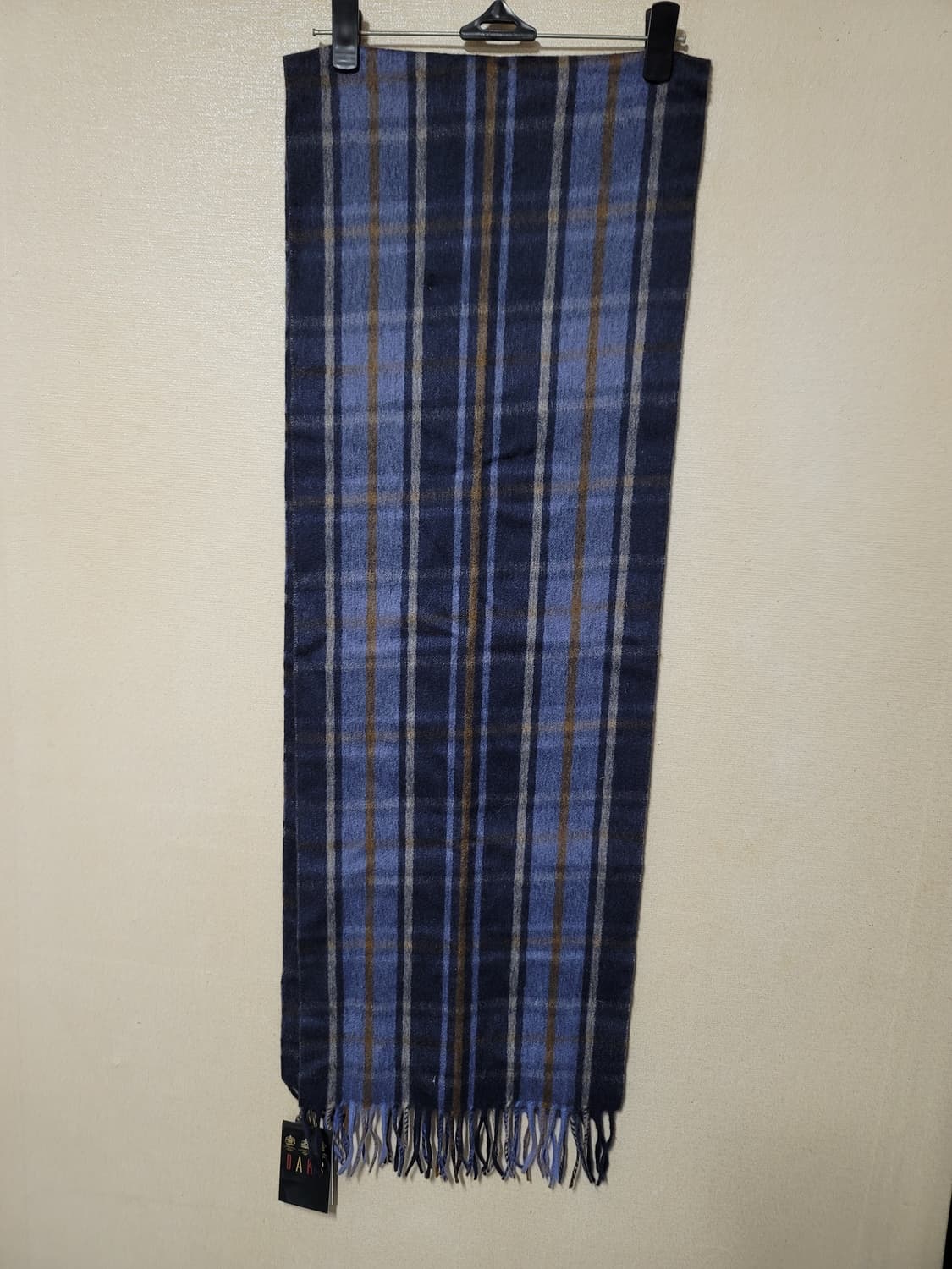 새상품 닥스 앙고라 캐시미어 체크 머플러 상품이미지2