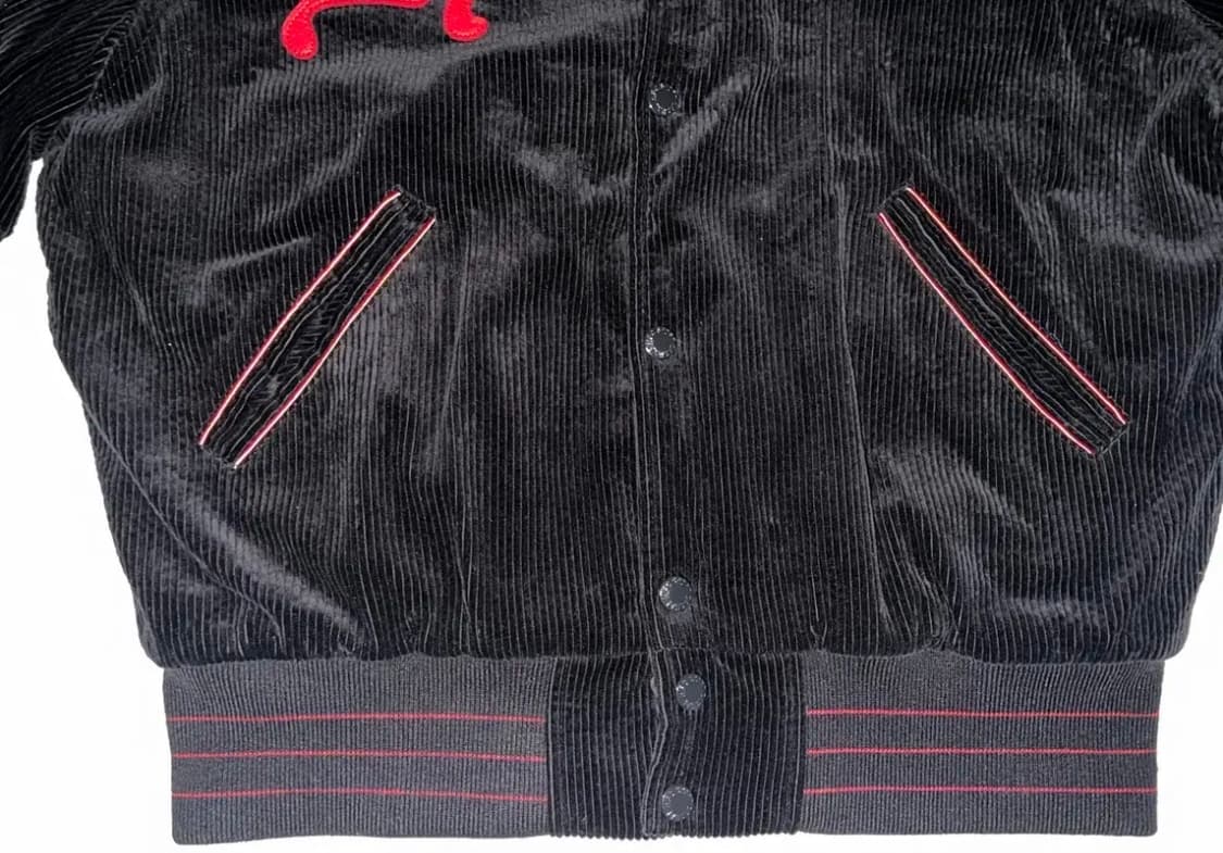 헤리티지플로스 코듀로이 바시티 블랙 L 상품이미지3