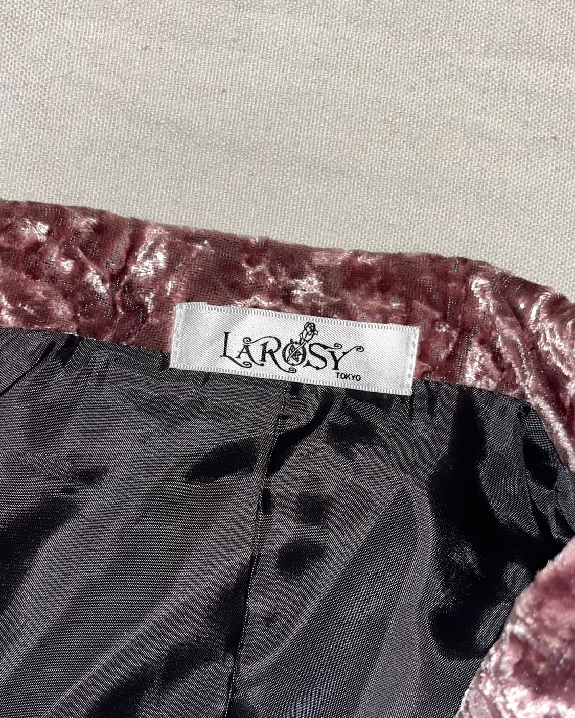 pink crack velvet jacket 상품이미지8