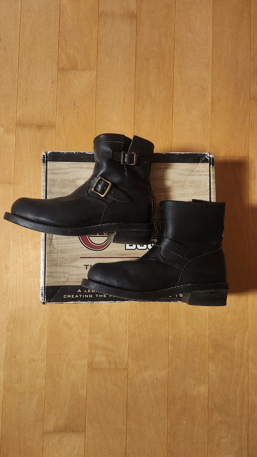 usa 미제 치페와 엔지니어부츠 블랙 8.5E 레드윙 상품이미지2