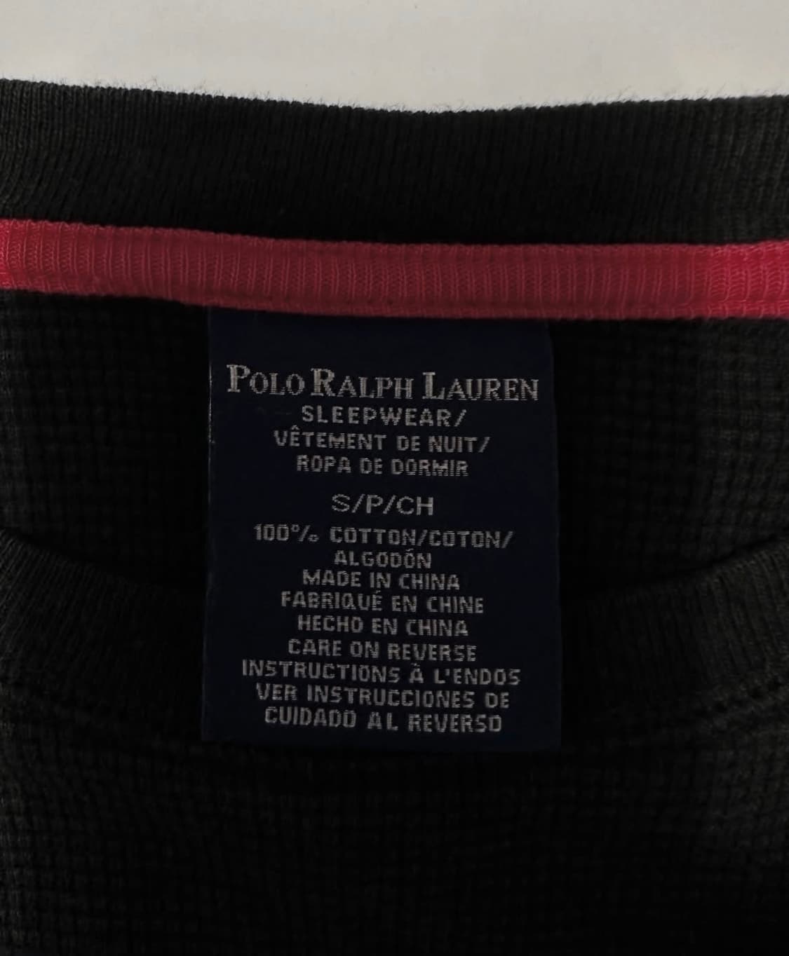 폴로 와플니트 롱슬리브 블랙 상품이미지4