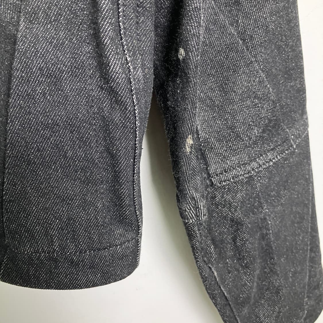 이세이미야케 블랙 데님 크롭 자켓 M 상품이미지10