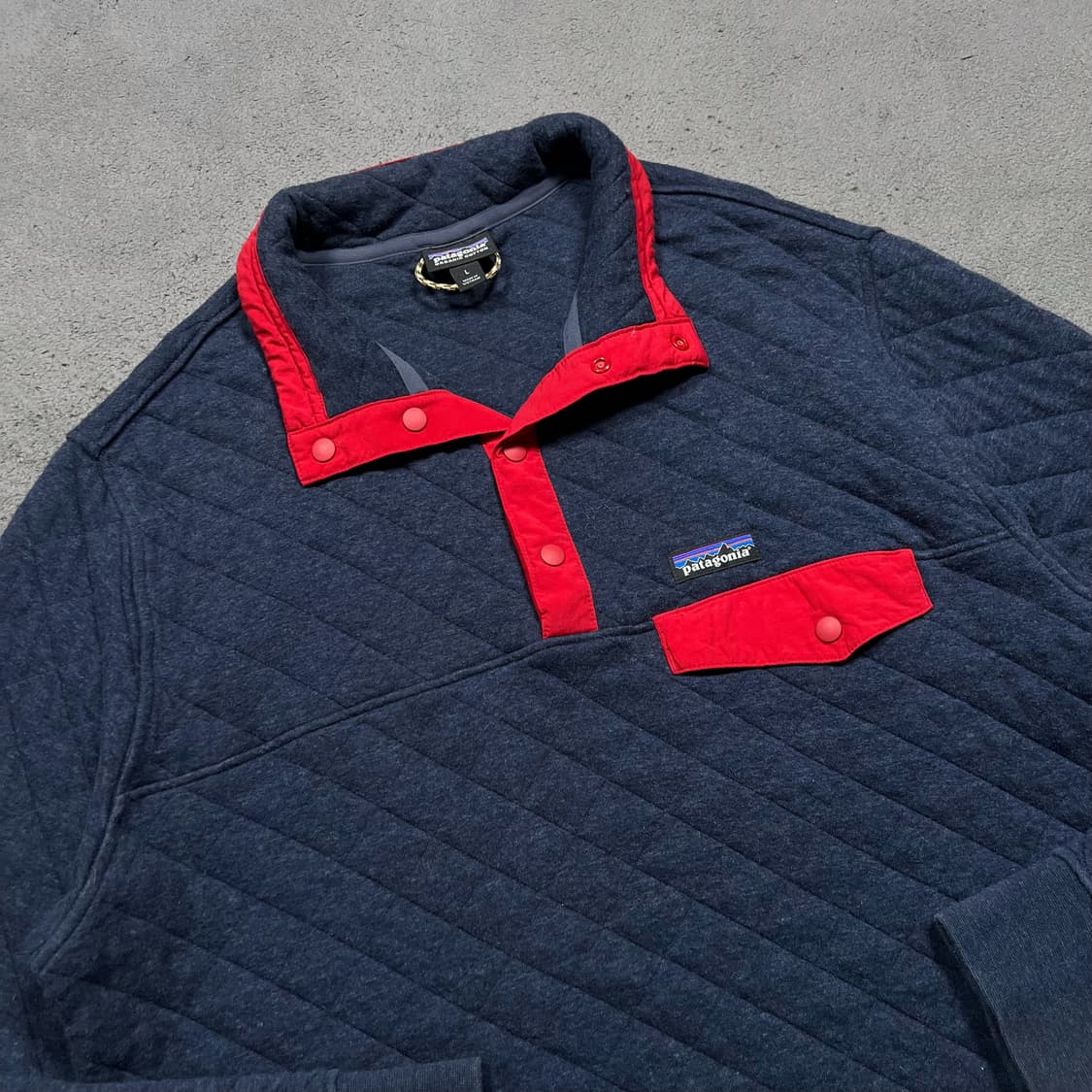 파타고니아 오가닉코튼 스냅티 퀼티드 풀오버 상품이미지1