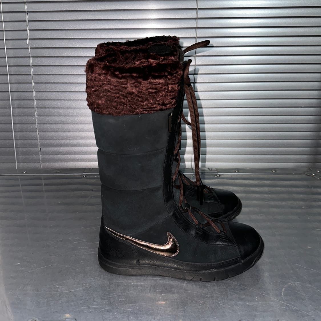 00s 나이키 가죽 & 스웨이드 니하이 부츠 상품이미지5