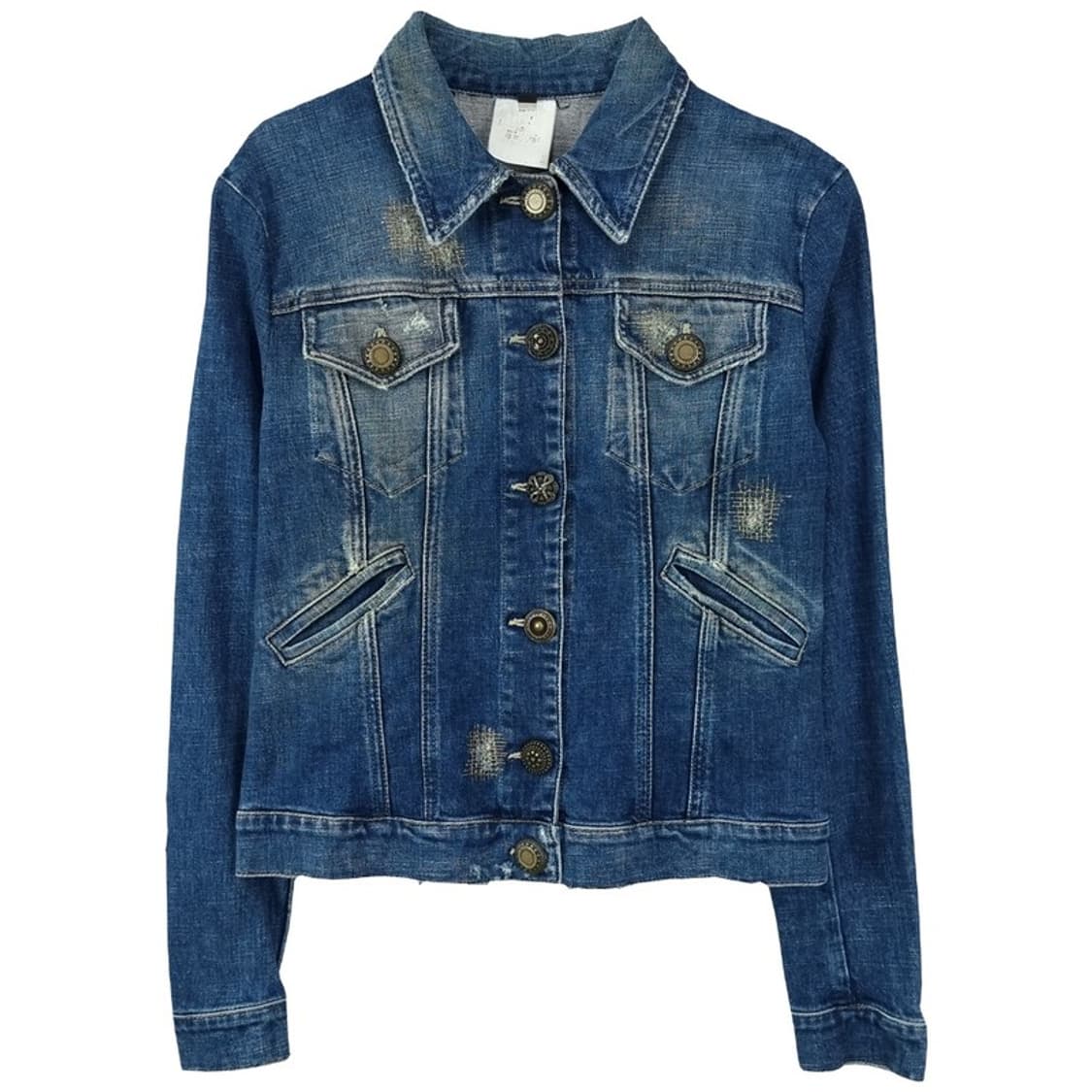 [저스트까발리] 뒷판 레이스 빈티지 데님 자켓 P01308 상품이미지2