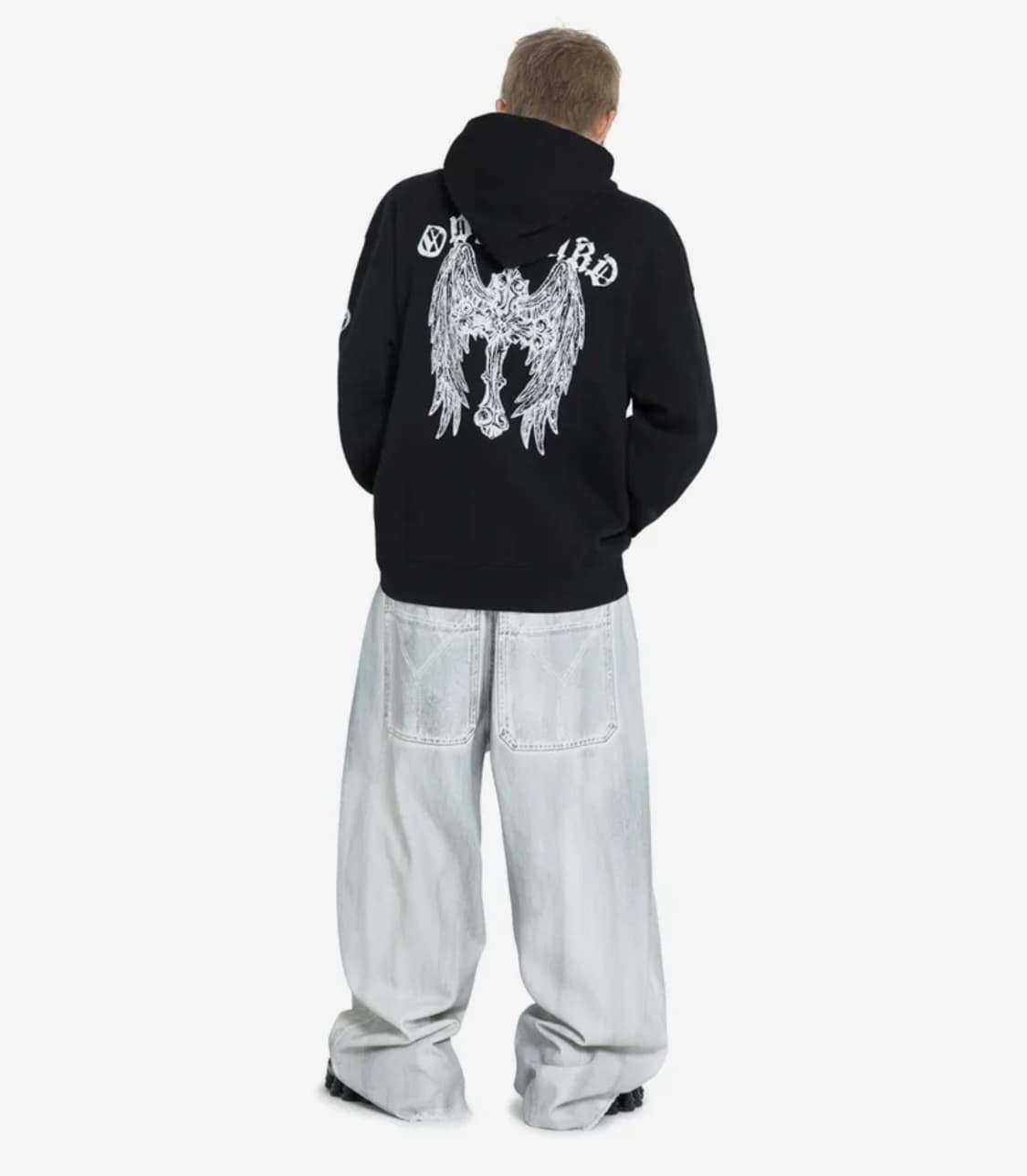 오와이 고딕 크로스 후디 집업 M 상품이미지3