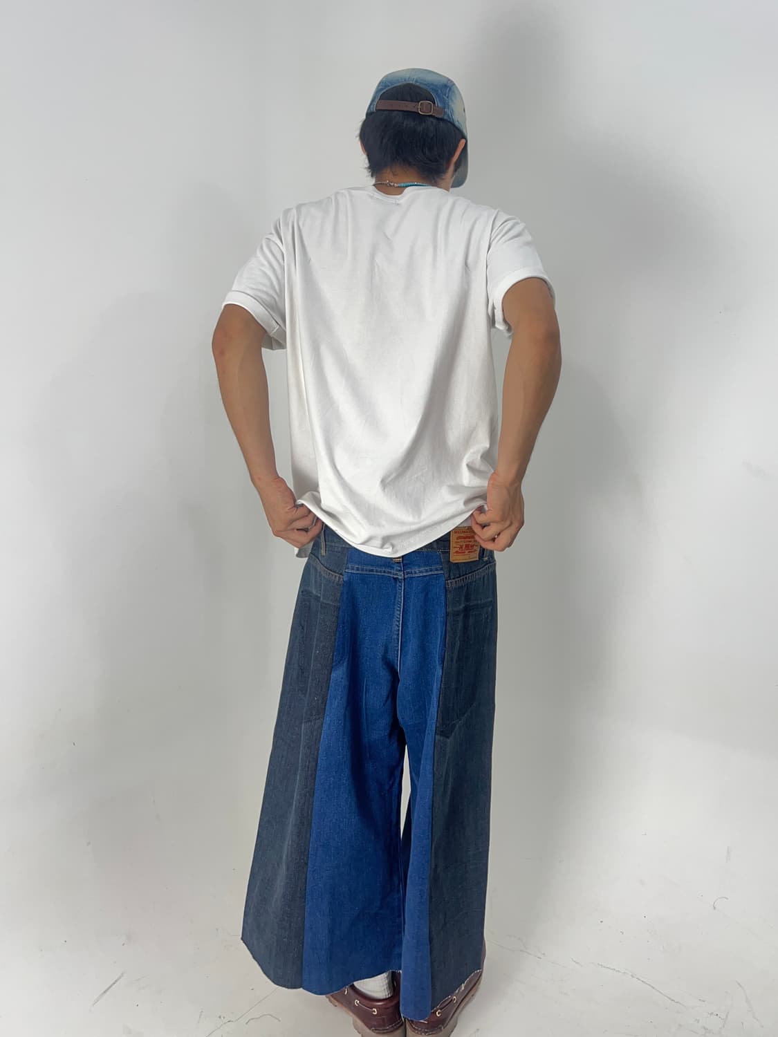 빈티지 반반 커스텀 팬츠 상품이미지4