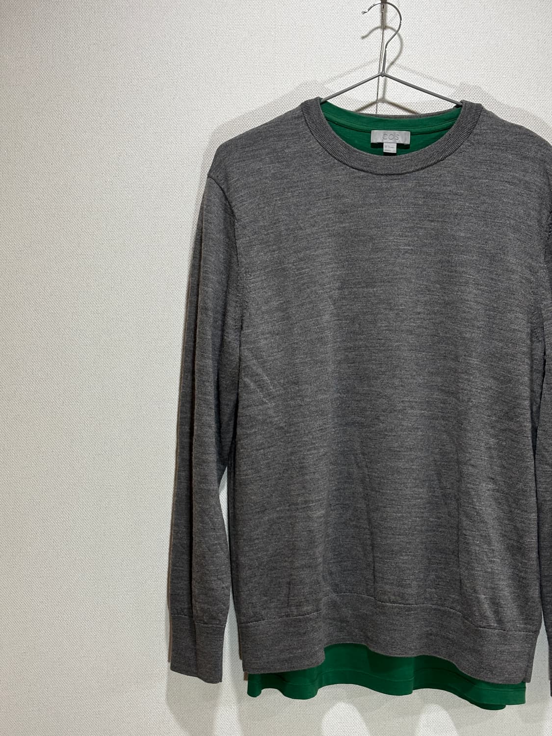 택포/S급) 아르켓 울 그레이 니트 스웨터 상품이미지7