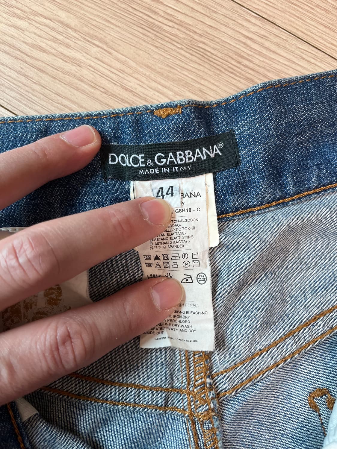 돌체앤가바나 데미지 워싱진 44(28-29인치) 정품 상품이미지7