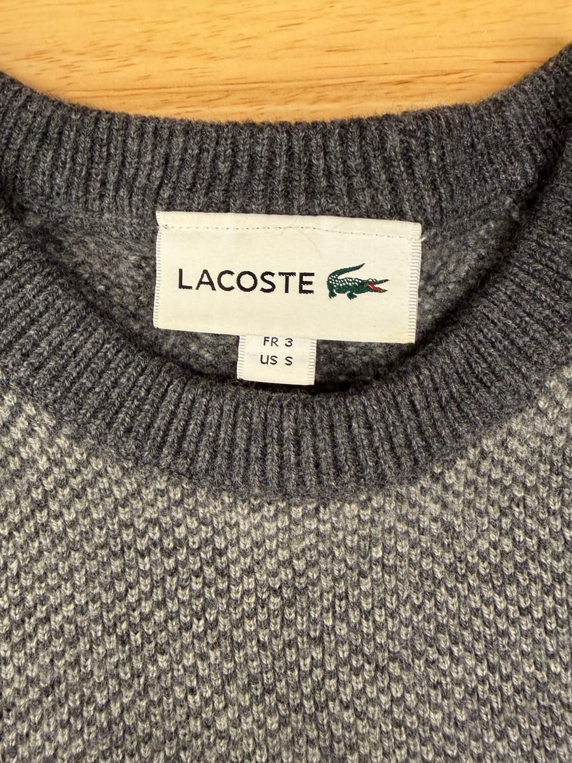 [S] 라코스테 그레이 니트 상품이미지3