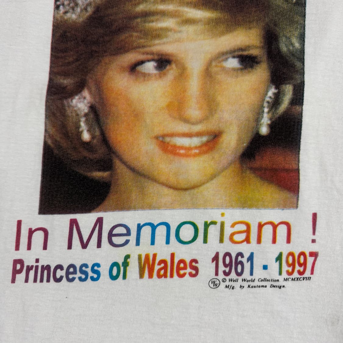 빈티지 90s Princess Diana 프린세스 다이아나 티셔츠 상품이미지5