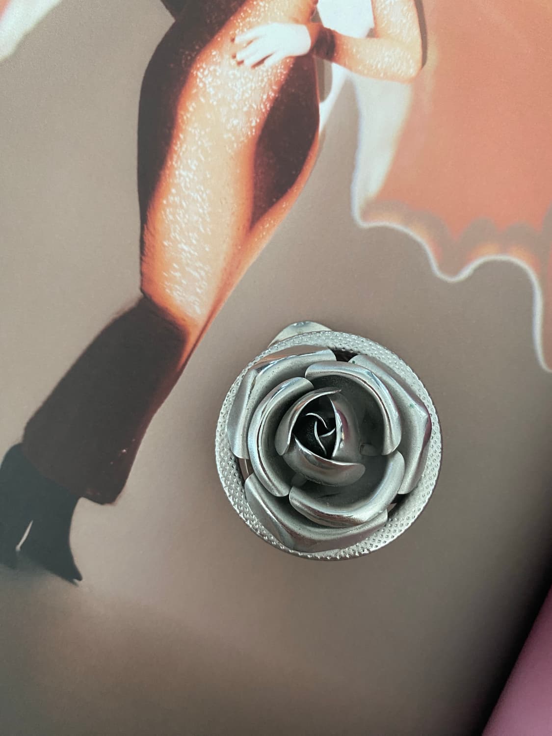 장미 실버 브로치 스카프링 팬던트 상품이미지1