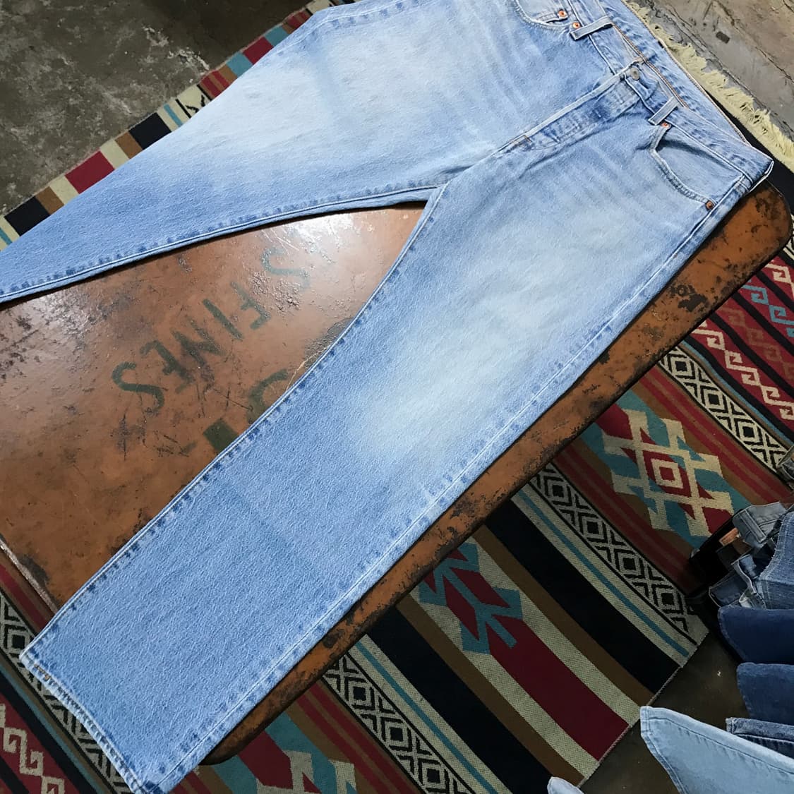 리바이스 501 연청 데님 팬츠 청바지 허리 34 사이즈 상품이미지3