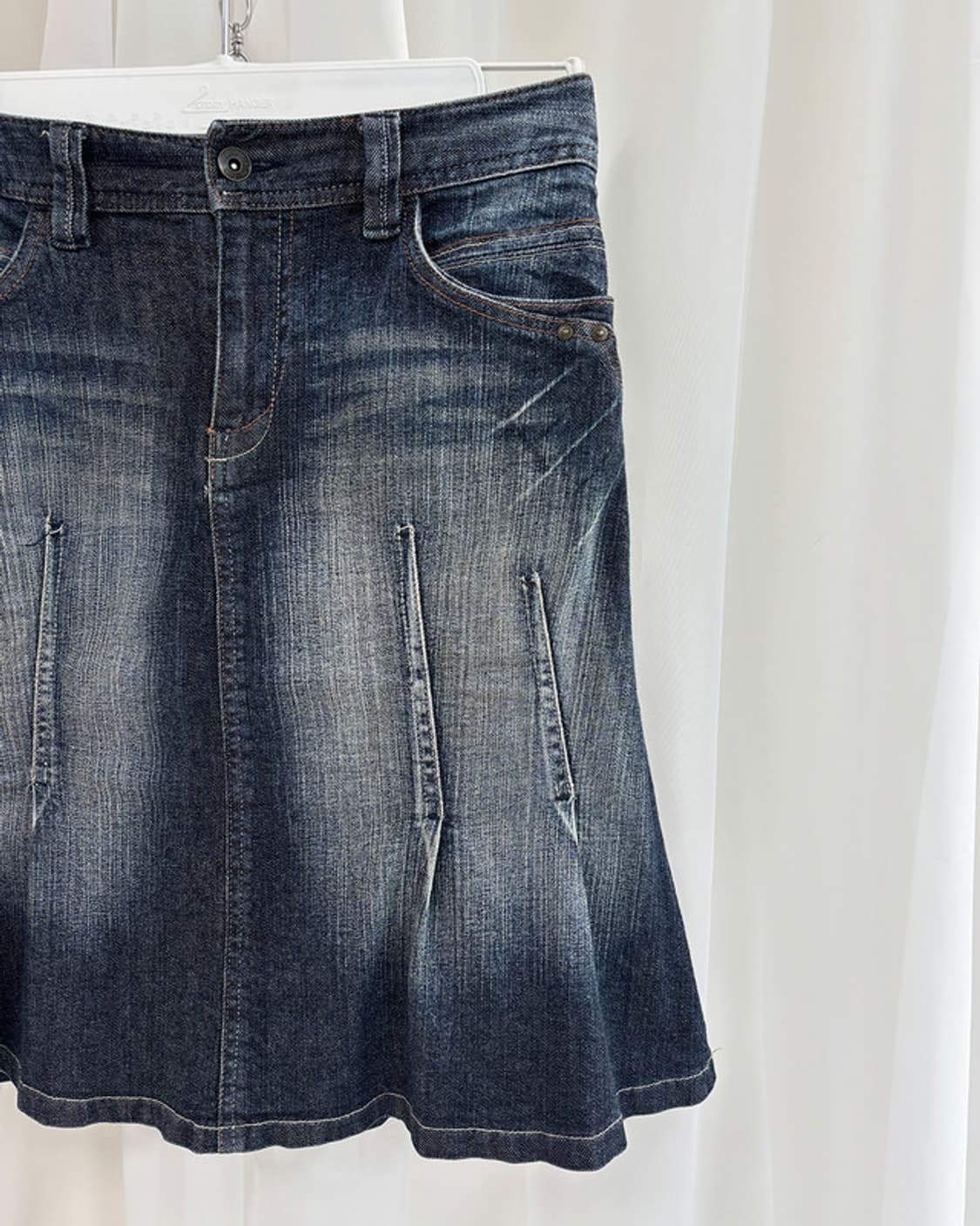 marie claire bis mid-dart denim skirt 상품이미지4