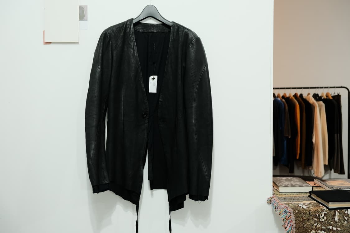 Army of me Layered leather blazer 상품이미지3
