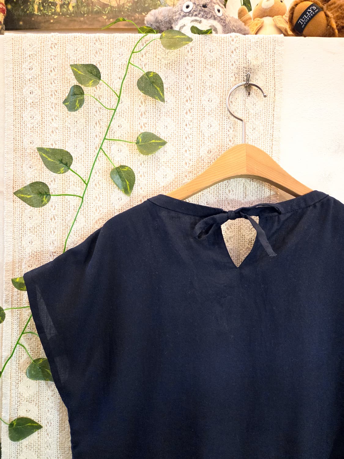 네이비 블라우스 상품이미지5