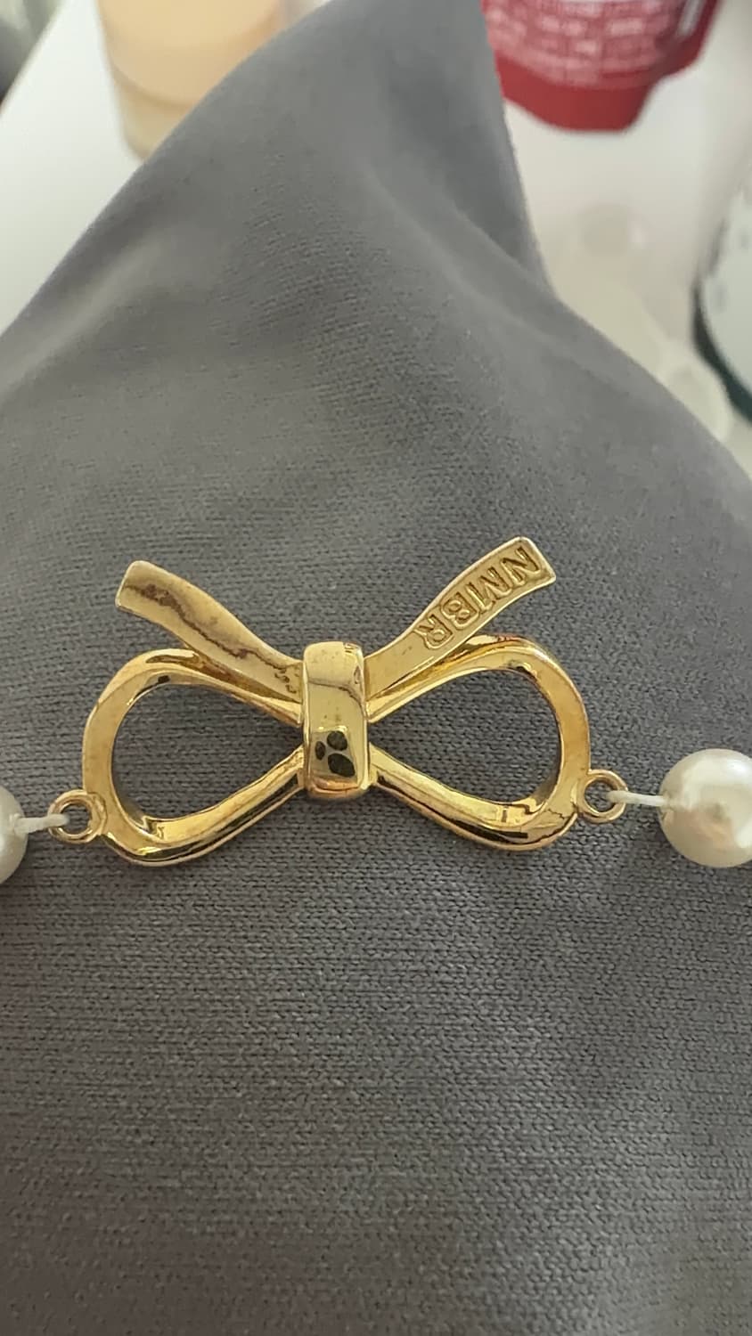 넘버링 #9701 진주리본목걸이 상품이미지3