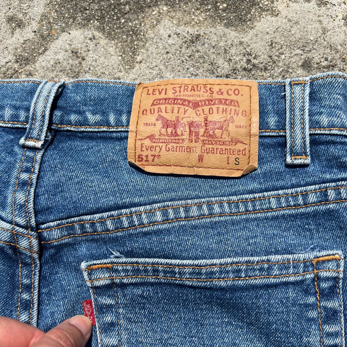 90‘s 리바이스 517 부츠컷 진 상품이미지7