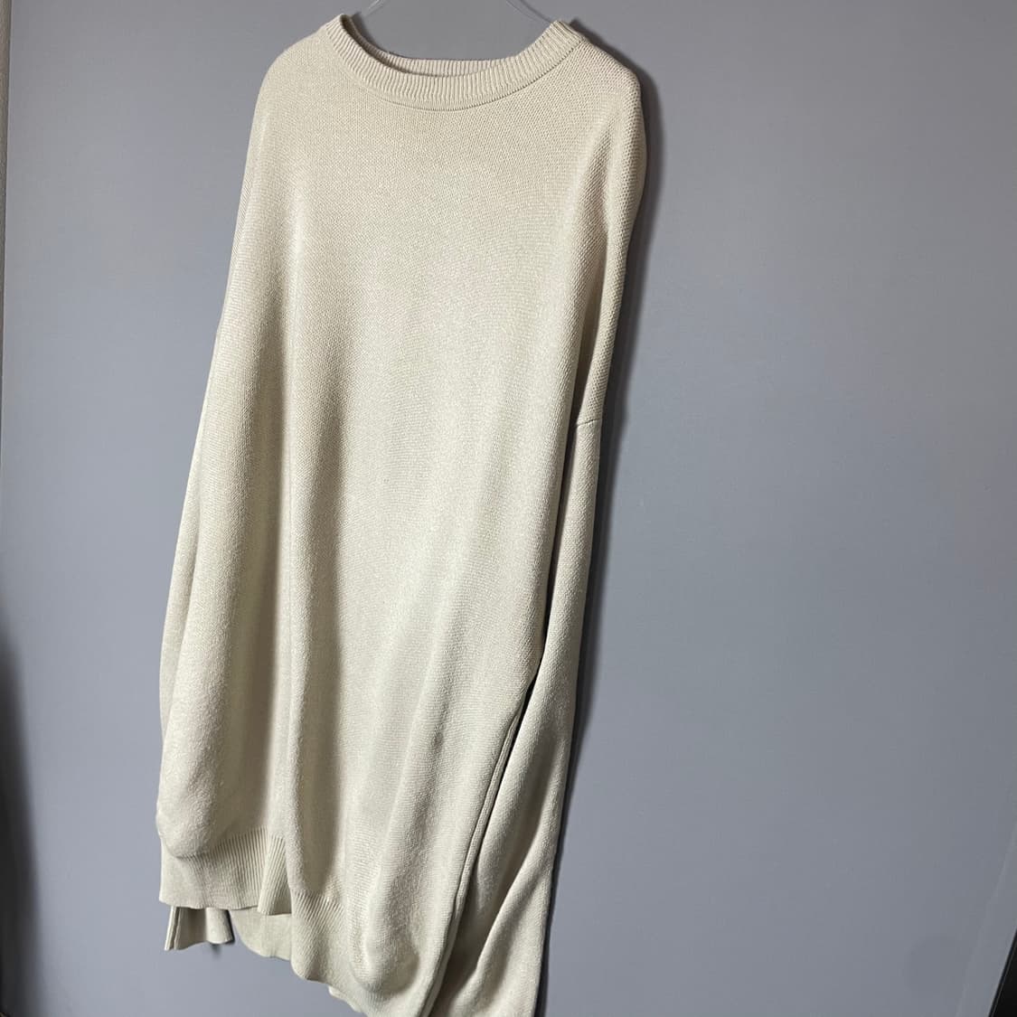 라콜레 연베이지 라운드넥 긴팔 롱 니트 M 상품이미지4