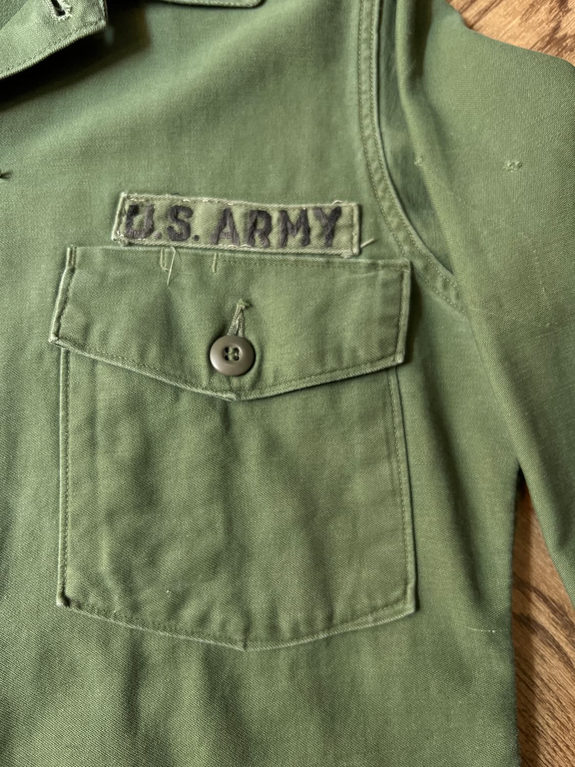 [M]60's 오리지널 U.S ARMY OG-107 밀리터리 셔츠 상품이미지3