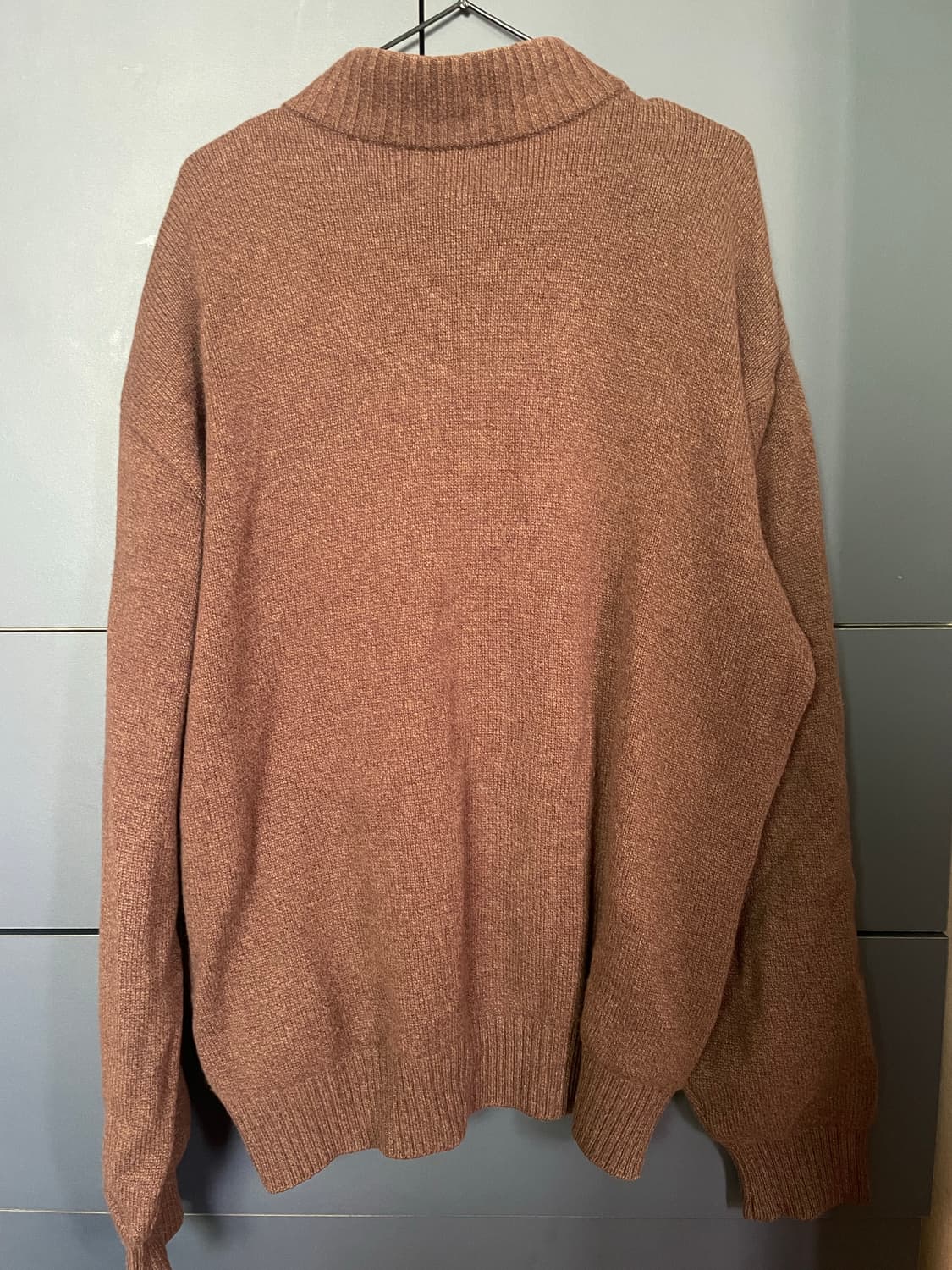 Rogatis 너디 프래피 아가일 뮤트 브라운 울100 니트 상품이미지4