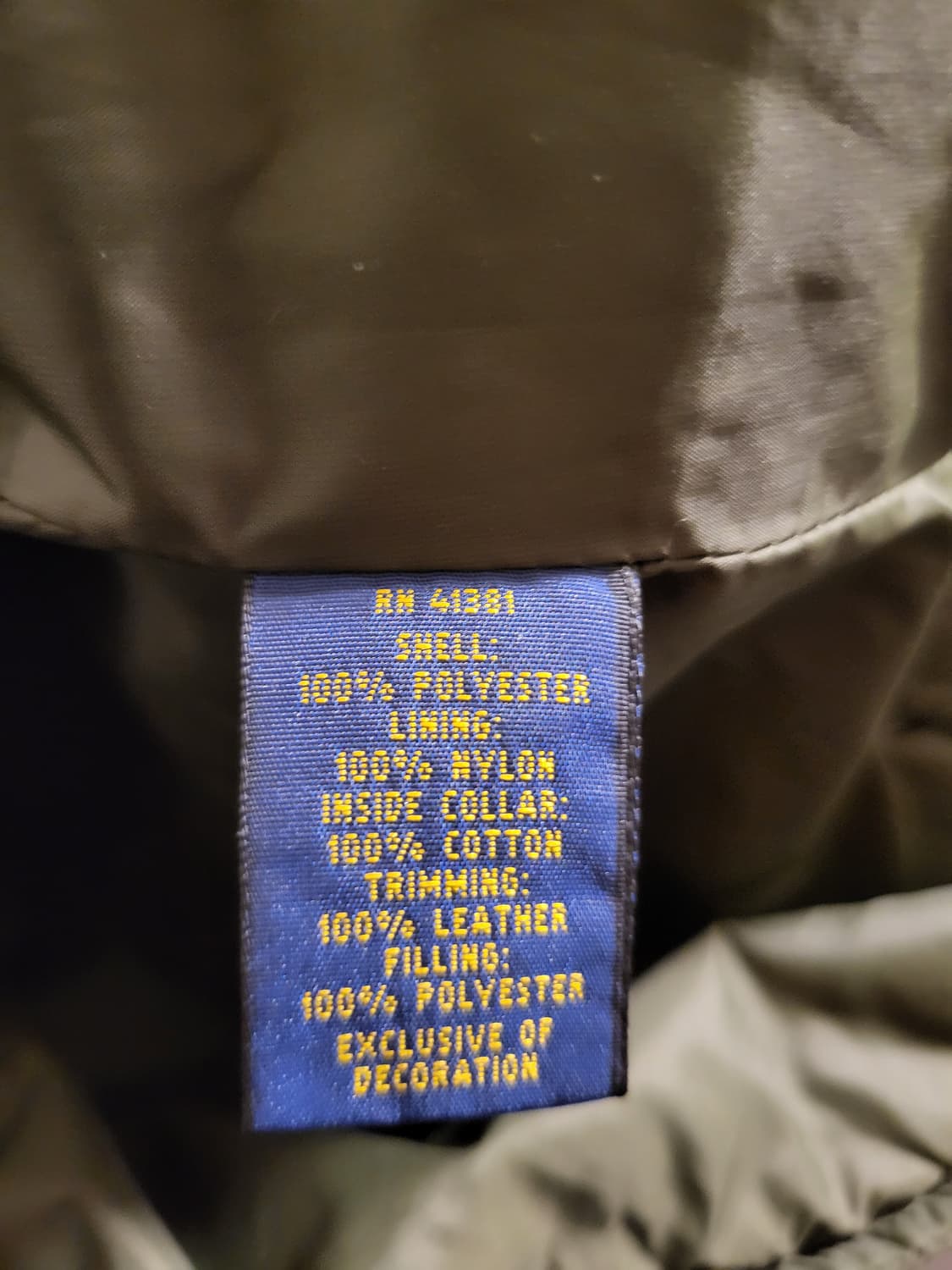 폴로 랄프로렌 카키 퀼팅 자켓 상품이미지7