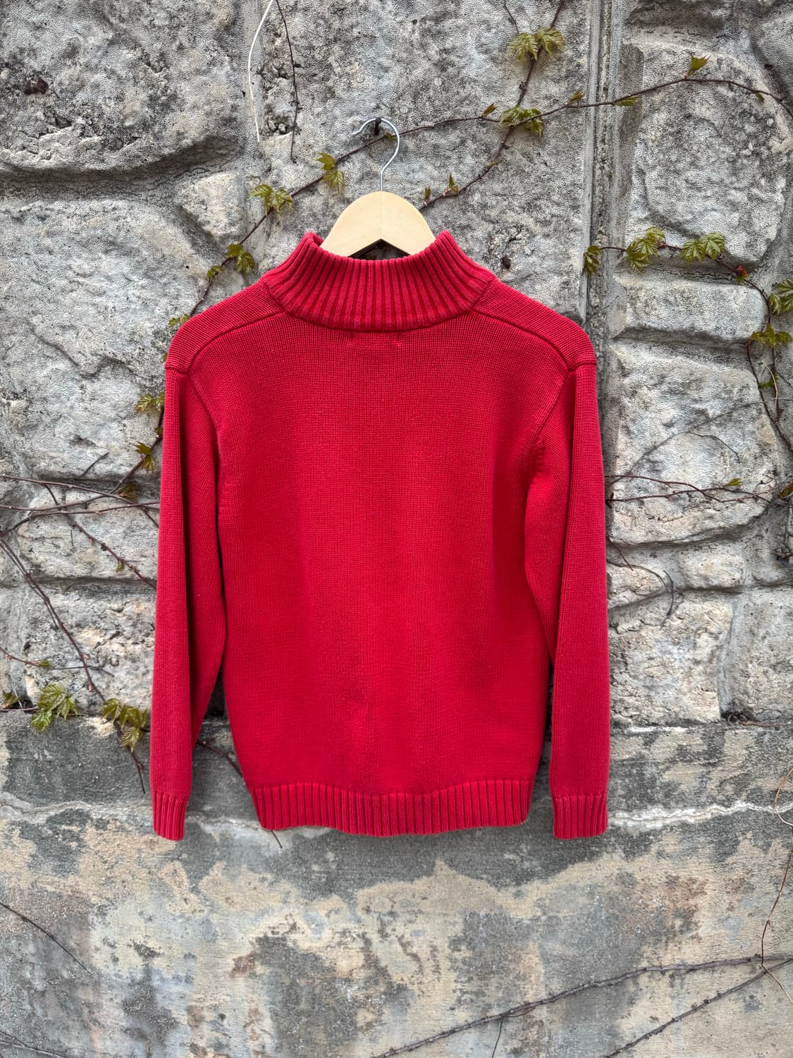 폴로 랄프로렌 빈티지 우먼 하프 집업 니트 상품이미지2