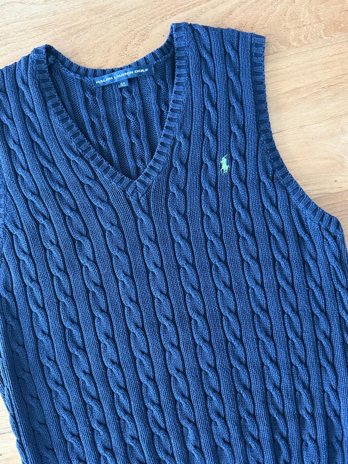 폴로 네이비 니트 베스트  상품이미지2