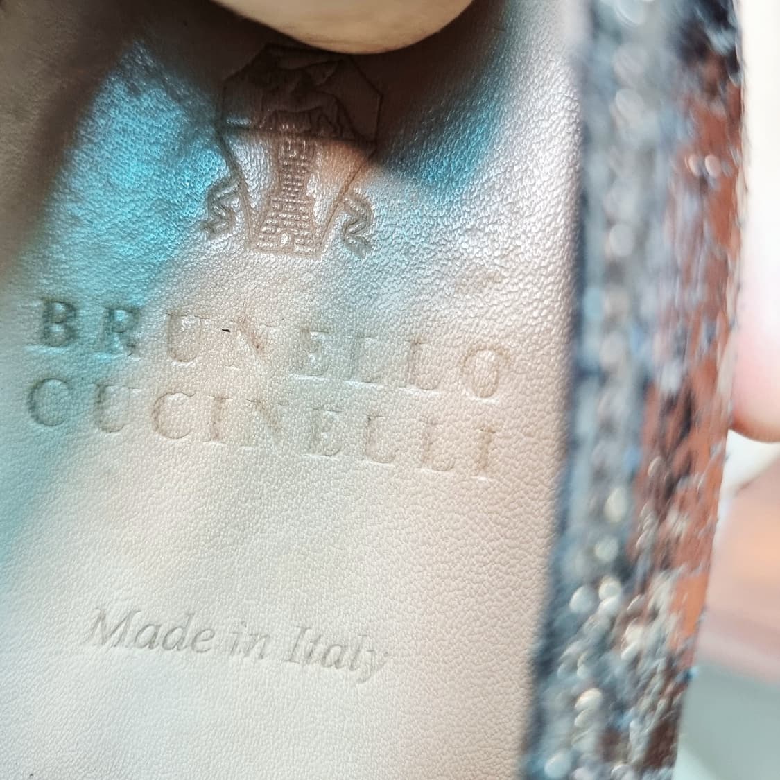 브루넬로 쿠치넬리 골드브라운 크랙 로퍼 슈즈 (240/표기37) 비브람완 상품이미지9