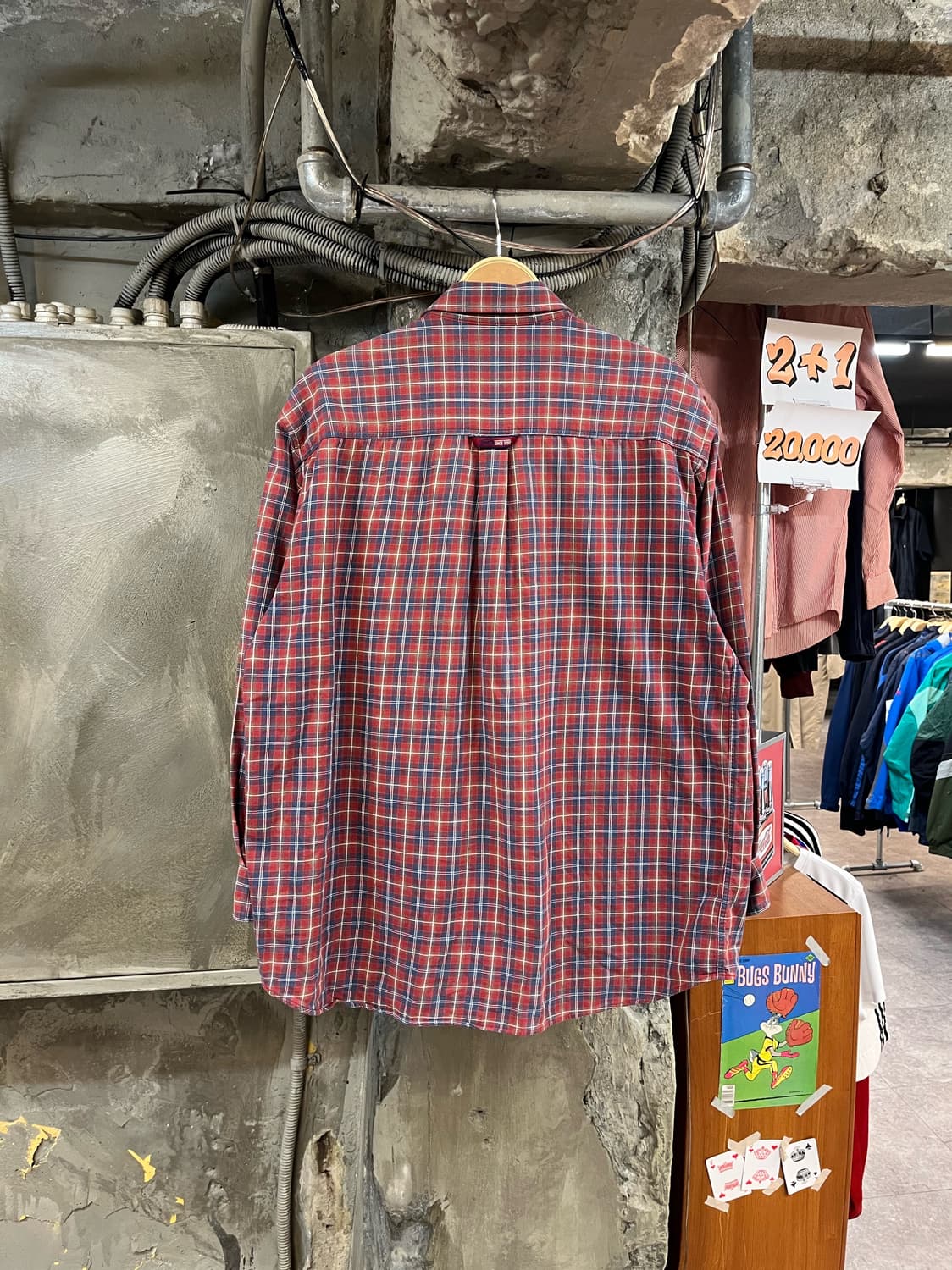 후부 체크 셔츠 레드 105 #csz2961 상품이미지2